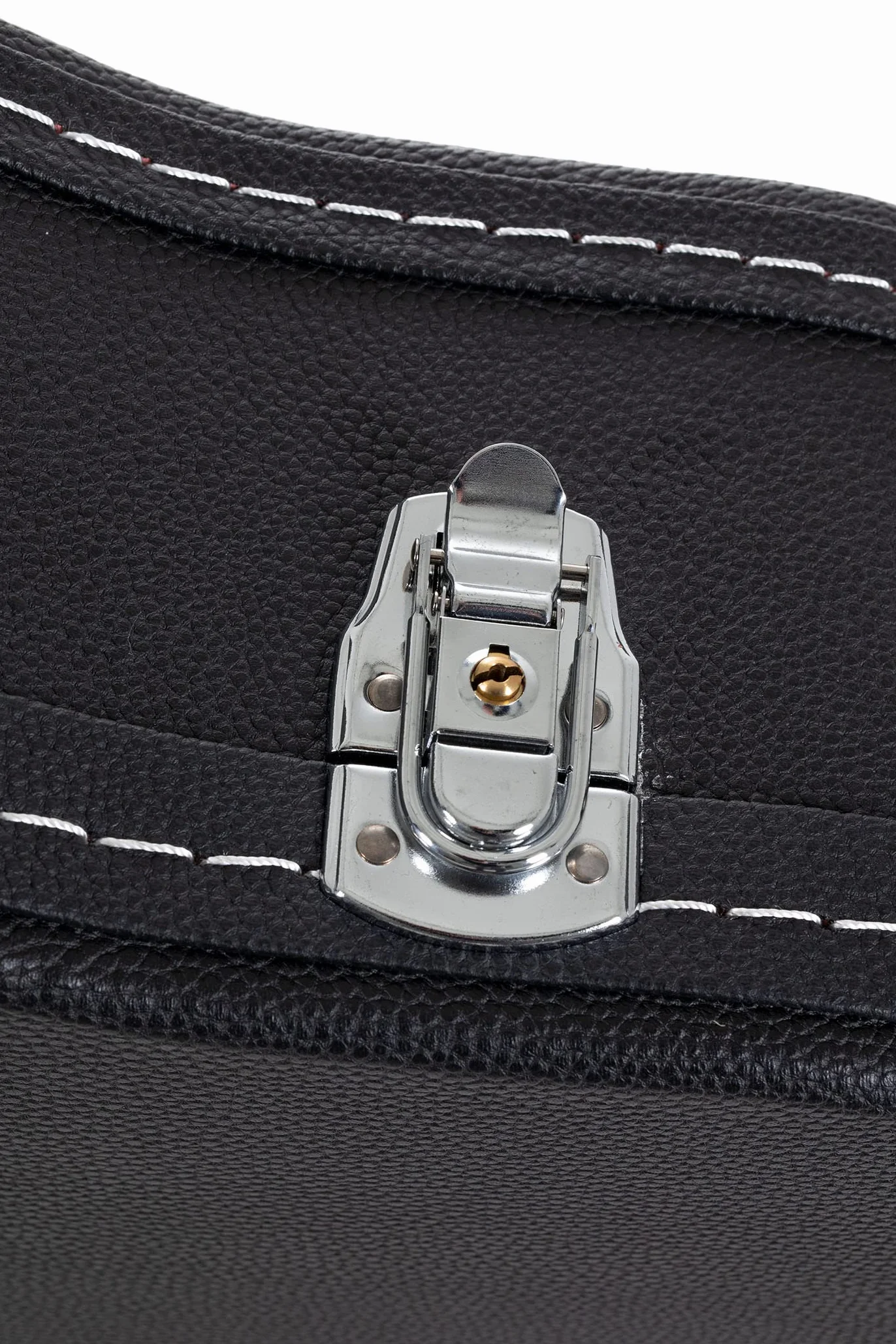 Estuche de guitarra GEWA modelo SG Flat Top Economy - Núcleo de madera - tapa plana - revestimiento de cuero sintético negro mate - cerraduras cromadas - compartimento para accesorios