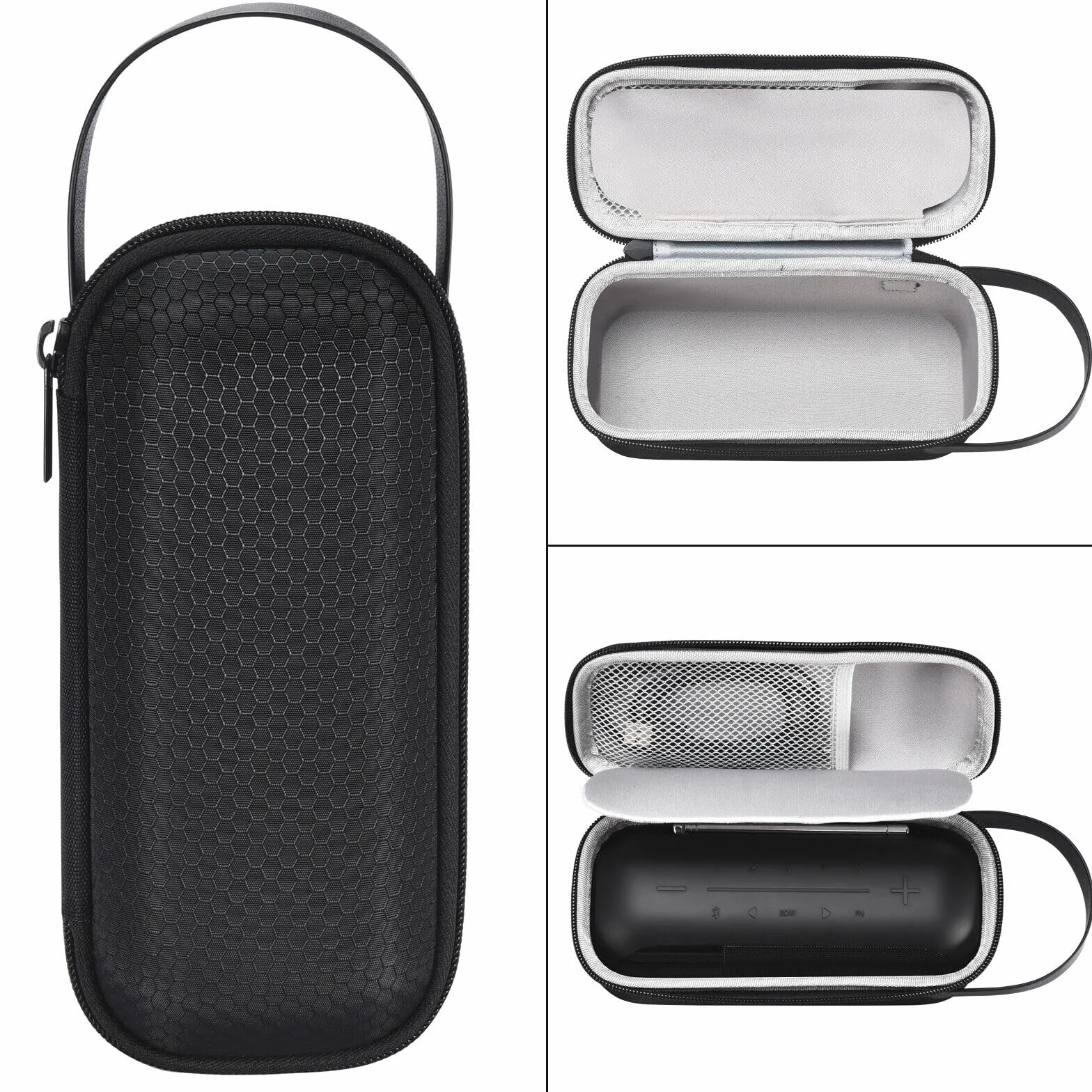 Bolsa de almacenamiento para JBL Tuner 2 FM Radio protectora bolsa de almacenamiento rígida portátil de viaje, Black, L200mm*W90mm*H90mm, moderno