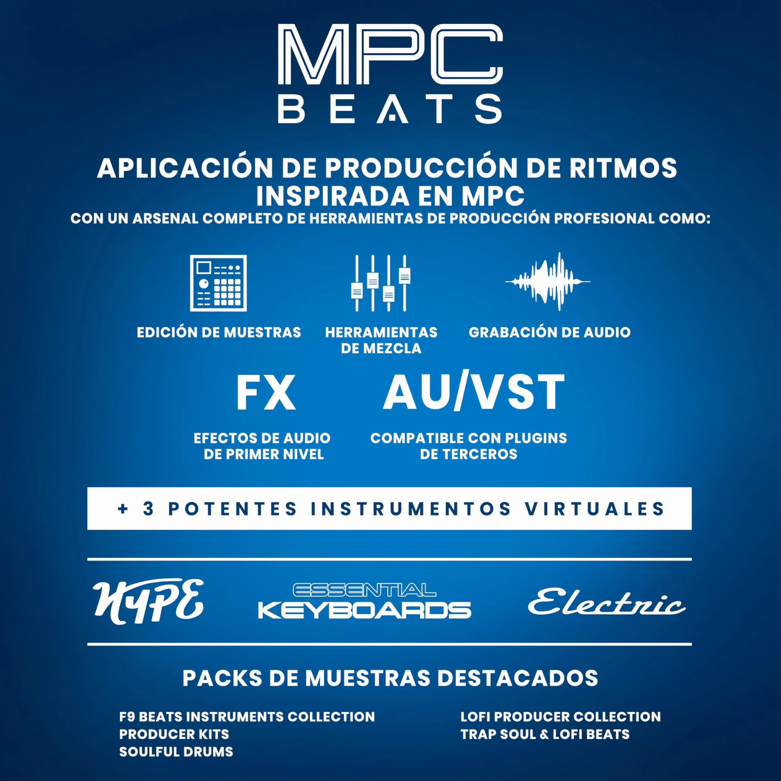 Akai Professional LPD8 - Controlador MIDI USB con 8 Drum Pads MPC Sensibles para Mac y PC, 8 Perillas Asignables y Software de Producción Musical