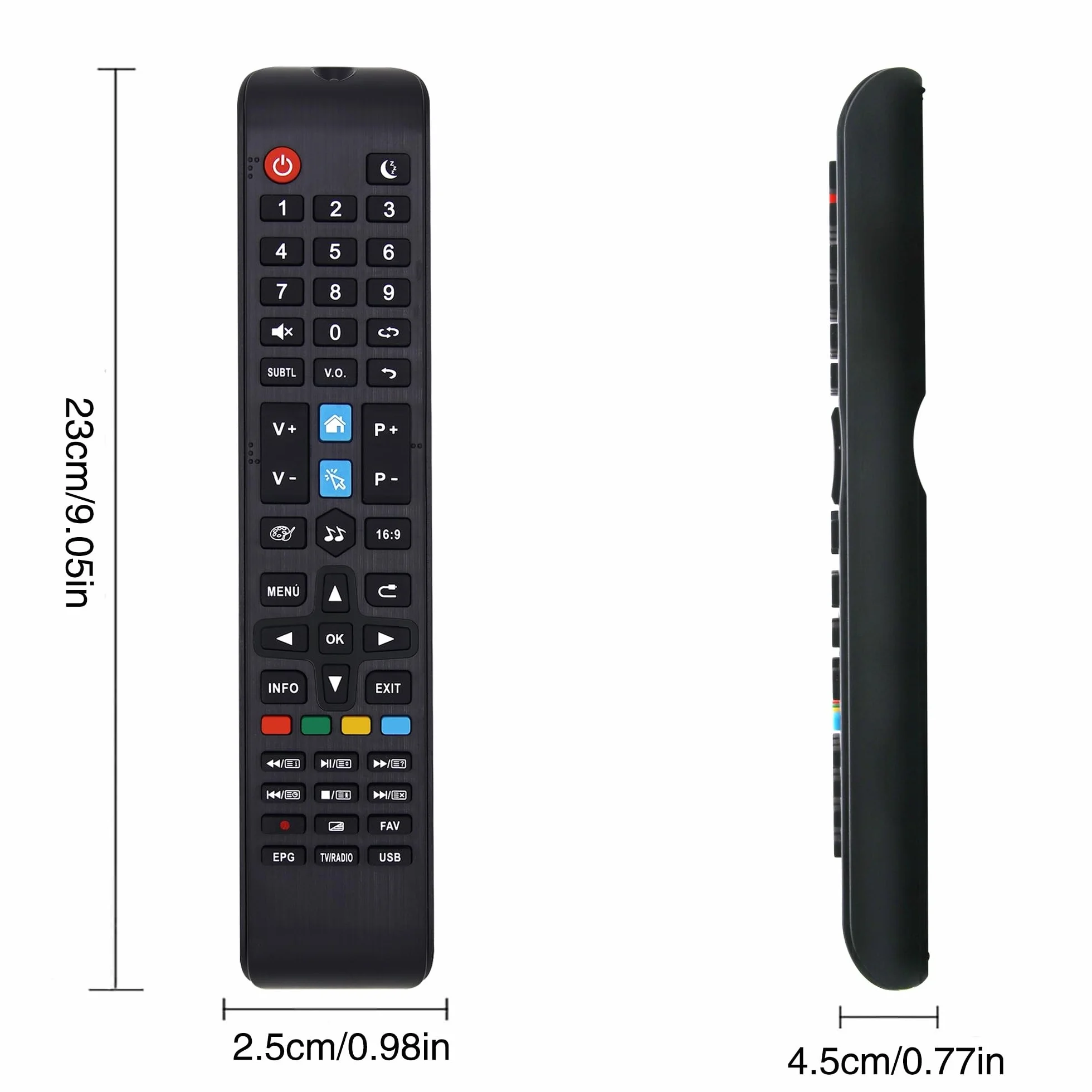 Mando a Distancia Compatible con TD Systems Smart TV K50DLJ11US K24DLX11HS K43DLJ10US K32DLX11HS K45DLJ12US K32DLG12HS