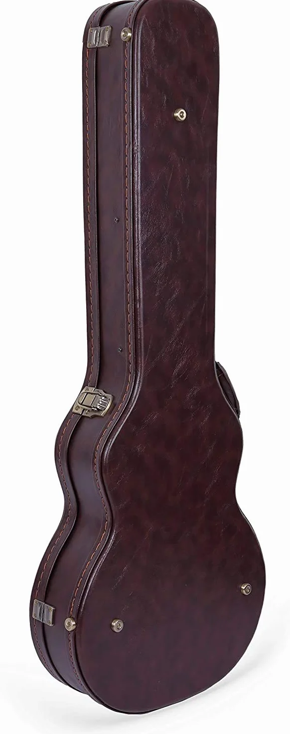 Crossrock CRW620LBR CRW620LBR CRW620LBR - Maletín de Madera para Guitarra eléctrica Les Paul, Color marrón