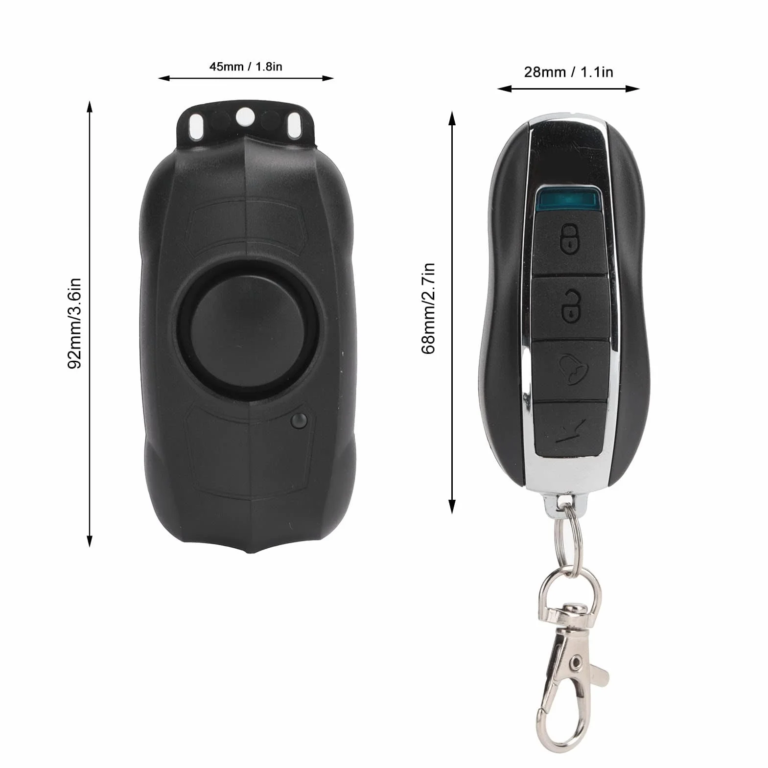 Alarma de Bicicleta de 150 DB con Control Remoto, Sensor de Movimiento de Vibración Inalámbrico, Alarma de Motocicleta Impermeable para Bicicleta, Bicicleta Eléctrica, Motocicleta