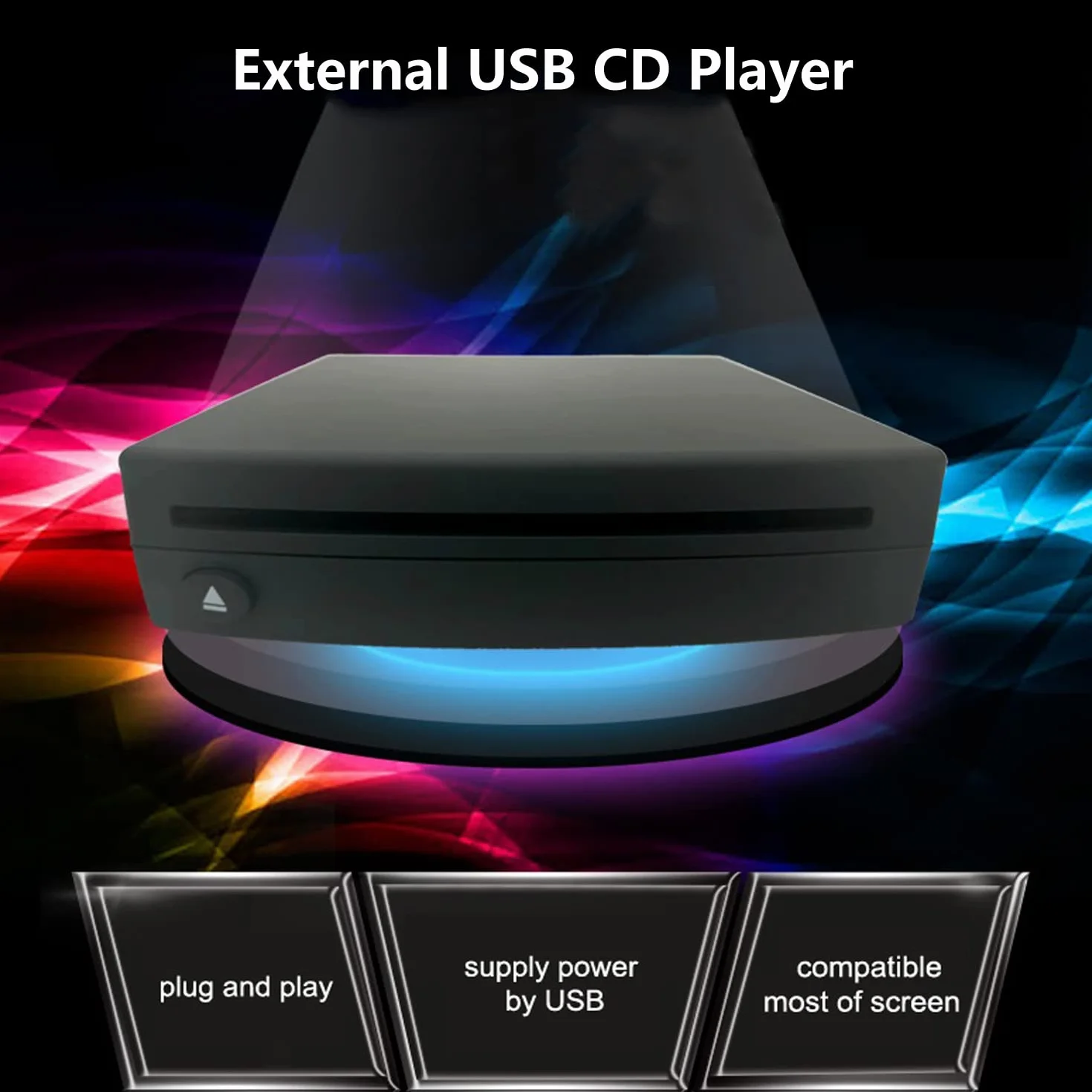Reproductor de CD universal externo USB para coche con navegación Android