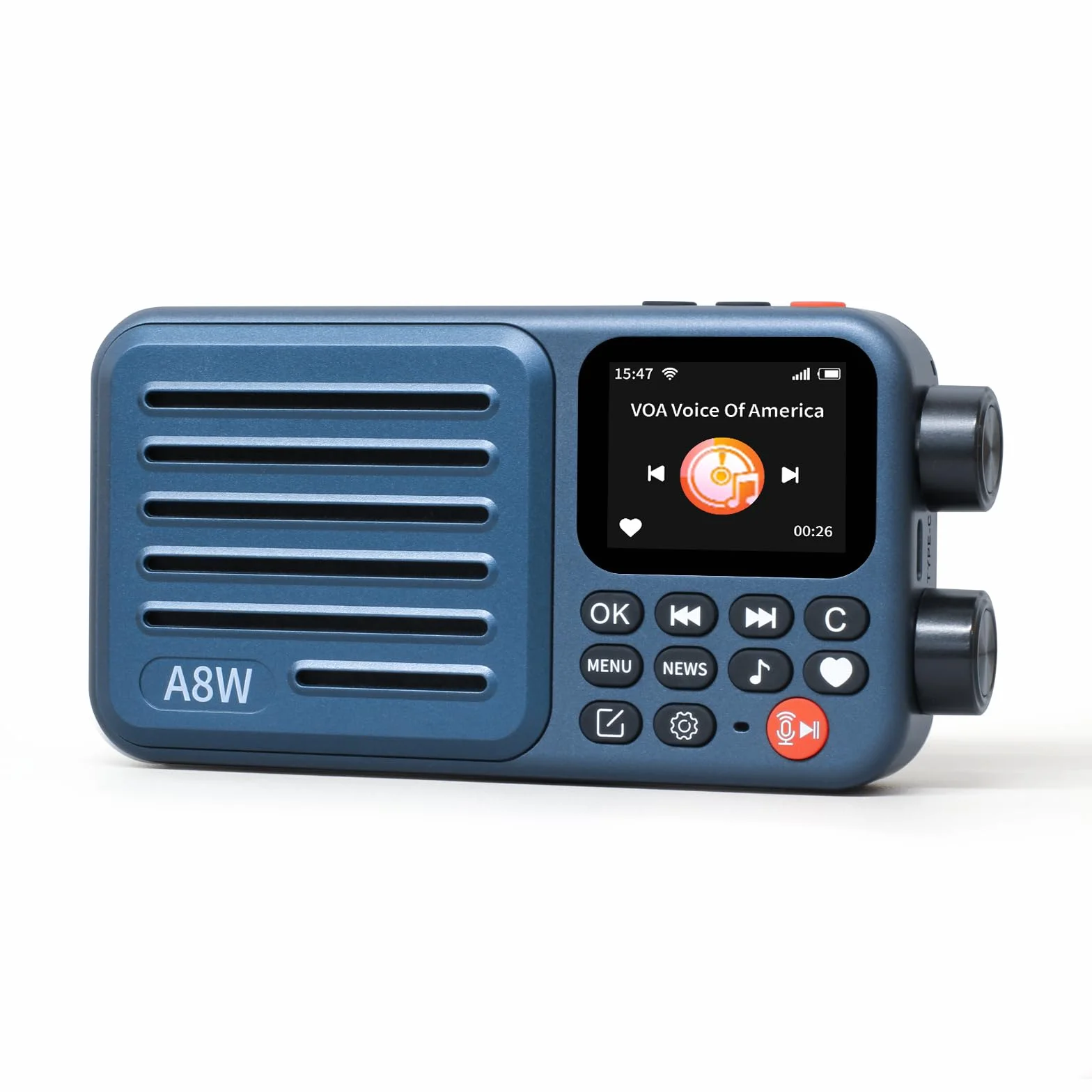 Choyong A8W - Receptor de radio inteligente por Internet WIFI/4G, altavoz con FM, tarjeta micro SD, radio de todo el mundo, para casa con WiFi, radio digital, Choyoung A8W