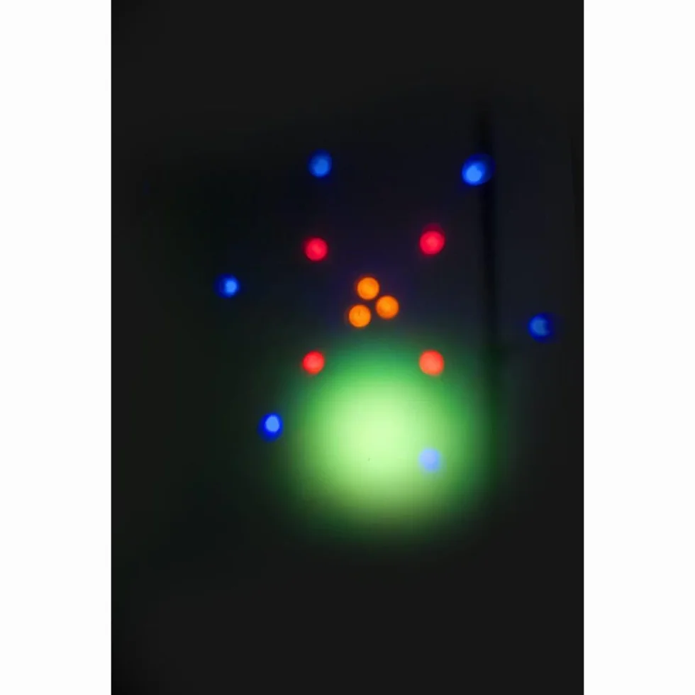 Ibiza - DJLIGHT60 - Soporte de luces con 2 proyectores PAR RGBB & 2 MOON FOWER RGBBBA - Pack LED 4 en 1