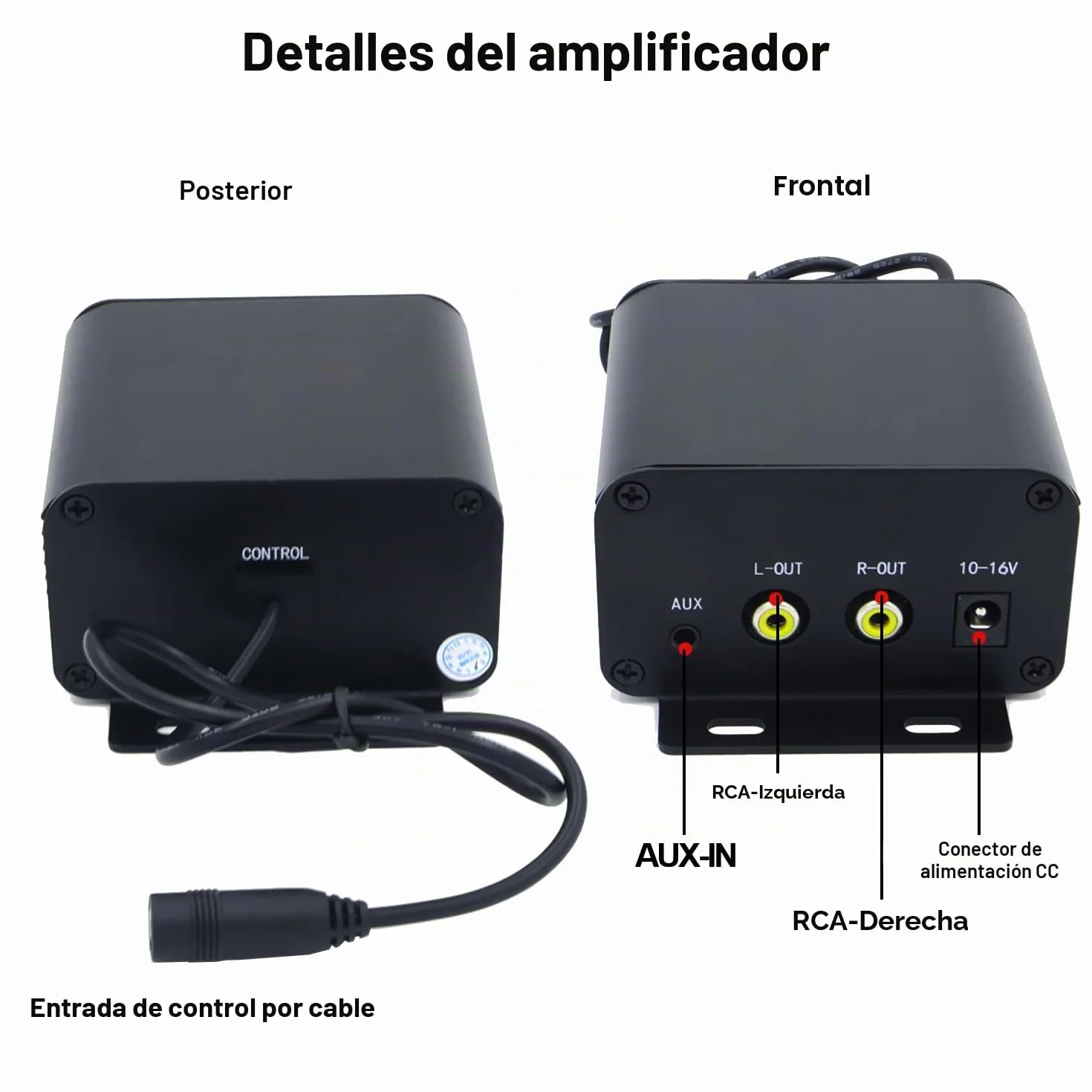 iMESTOU Amplificador de Motocicleta Sistema de Audio con AUX, MP3, Radio FM, 4 Pulgadas Rango Completo Impermeable Bluetooth Altavoces estéreo, Apto para Manillar de 1 a 1.5 Pulgadas, Motocicletas