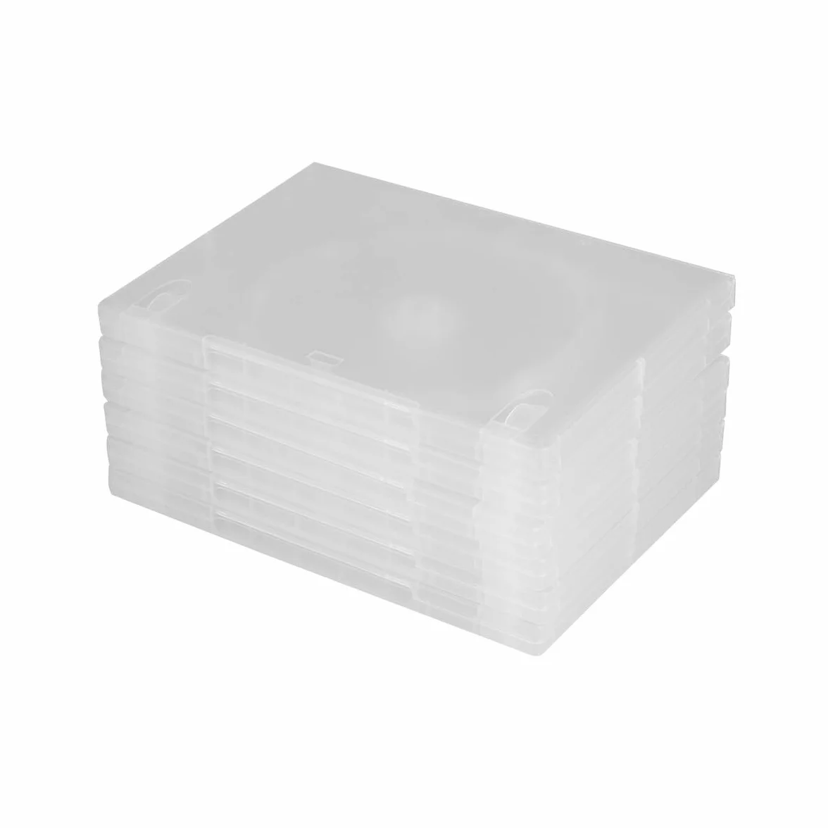 STAHAD Caja para CD Transparente de 6 Unidades Estuche Individual para Almacenamiento de Dvd Funda Portátil Inserción para Etiquetas Adecuado para Organizar y Transportar Discos
