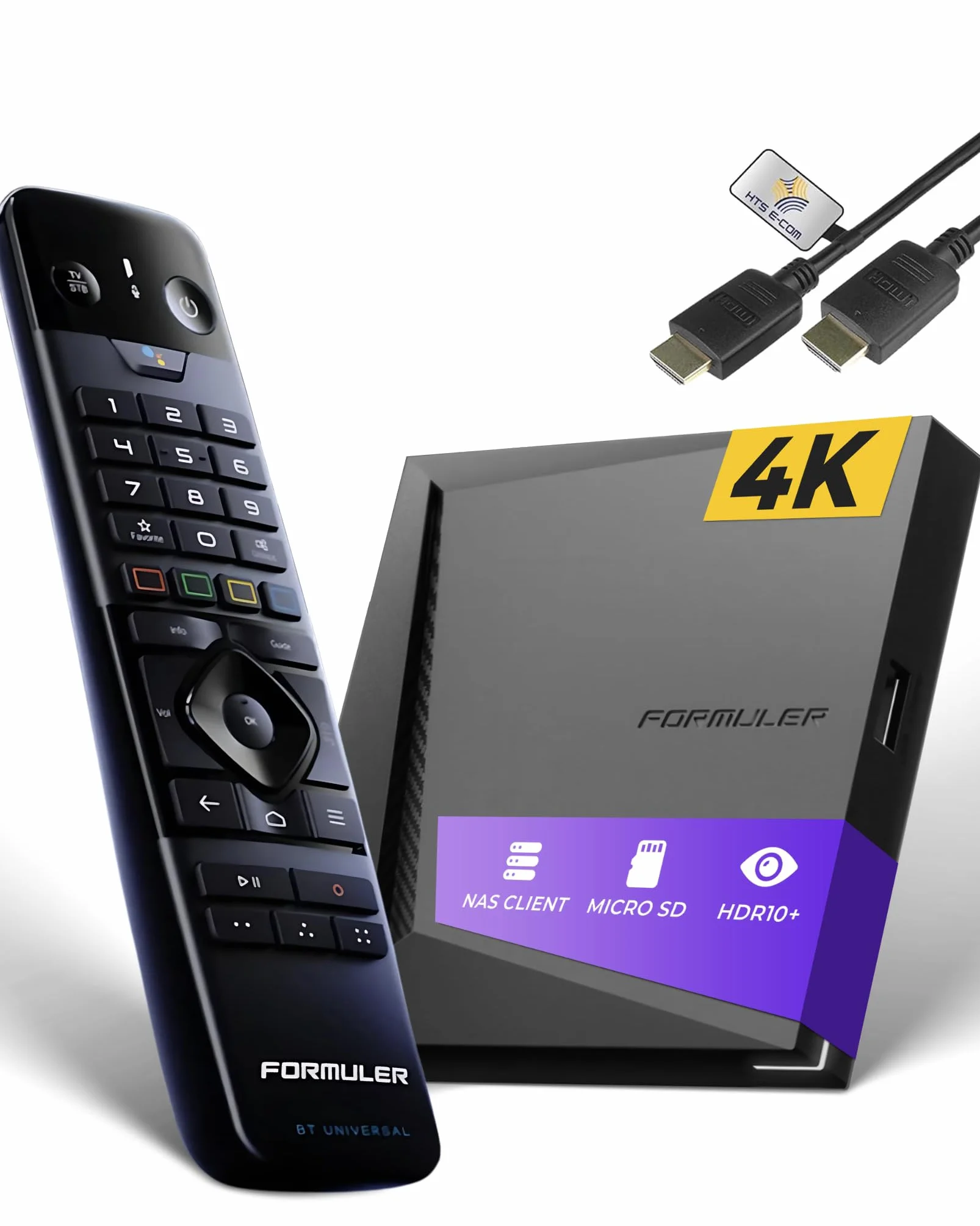 Formuler Z11 PRO MAX 4K BT1 Edition Android 11 Media Player, UHD HDR10+ IP Media Streaming Box, WiFi, mando a distancia BT, compatibilidad con Widevine L1, aplicación MYTVOnline3, cable HDMI HTS e-com