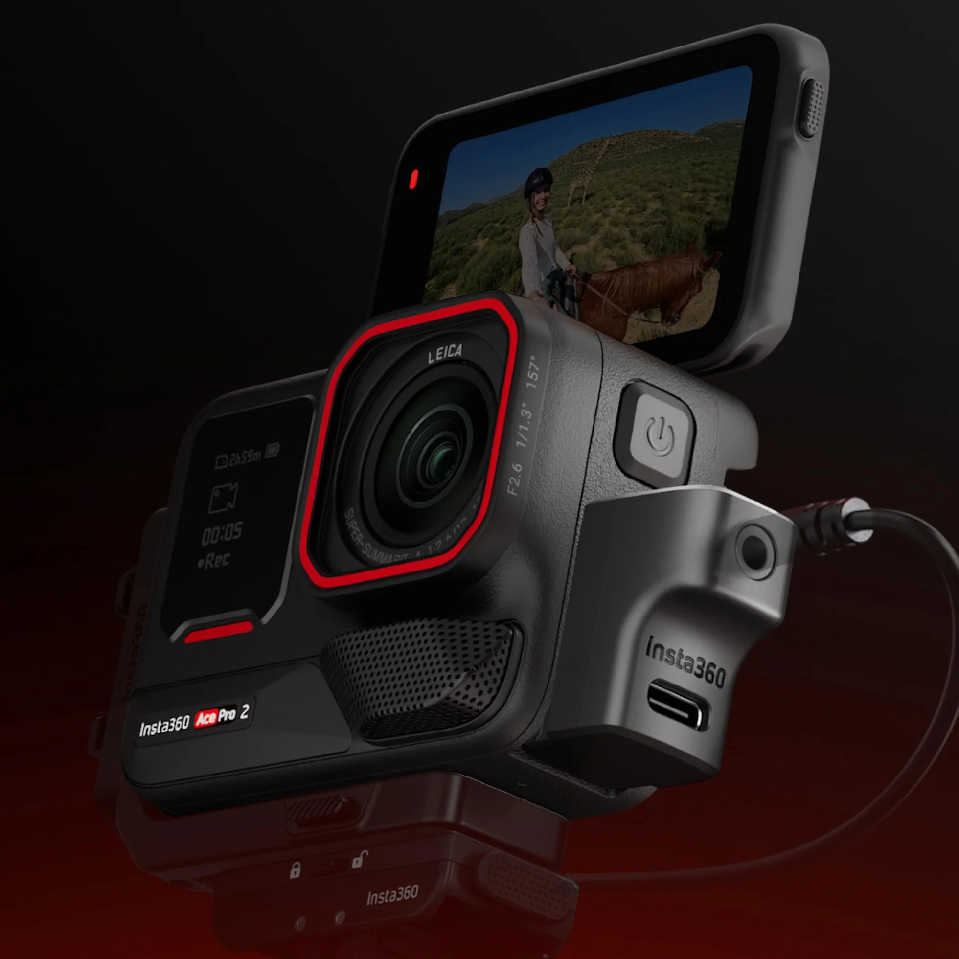 Insta360 Ace/Ace Pro/Ace Pro 2 Adaptador de Micrófono