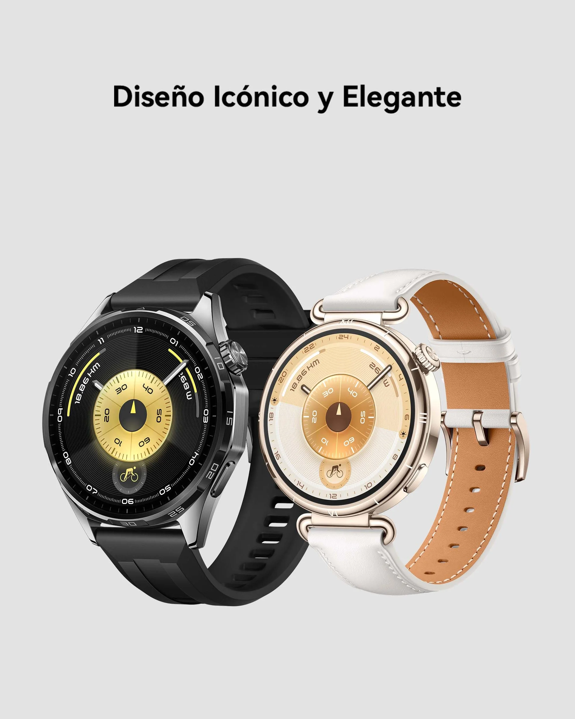 HUAWEI WATCH GT 6 41mm GPS Smartwatch, AMOLED Pantalla Táctil, hasta 14 Días de Autonomía, NFC,Ciclismo,100+Modos Deportivos, Compatible con iOS Android,Monitoreo de Salud, Emotional Wellbeing, Blanco
