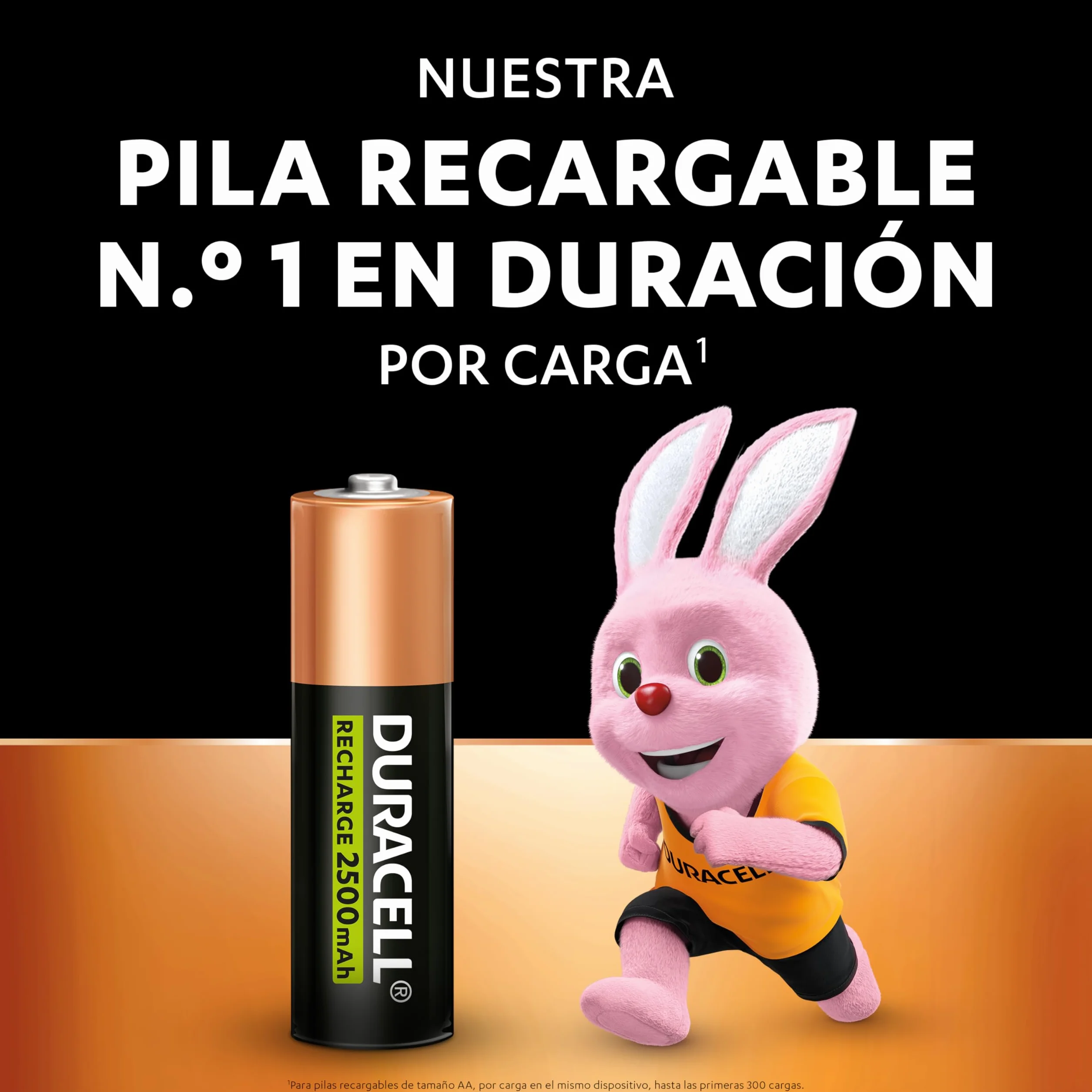 Duracell pilas recargables AA 2500 mAh NiMH Paquete de 4