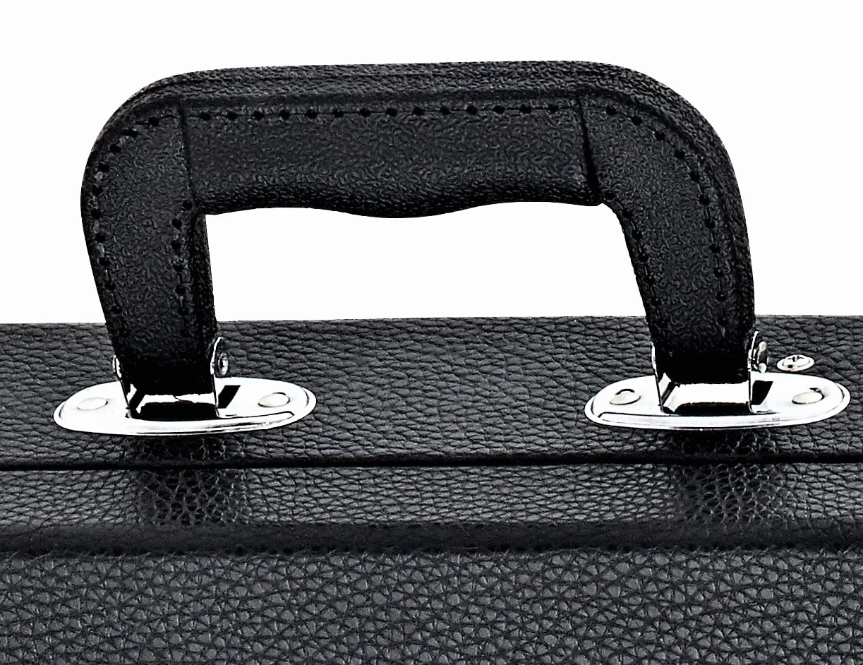 Ortega Estuche para E-Bass, Negro Plano/Cromado, OEBCSTD