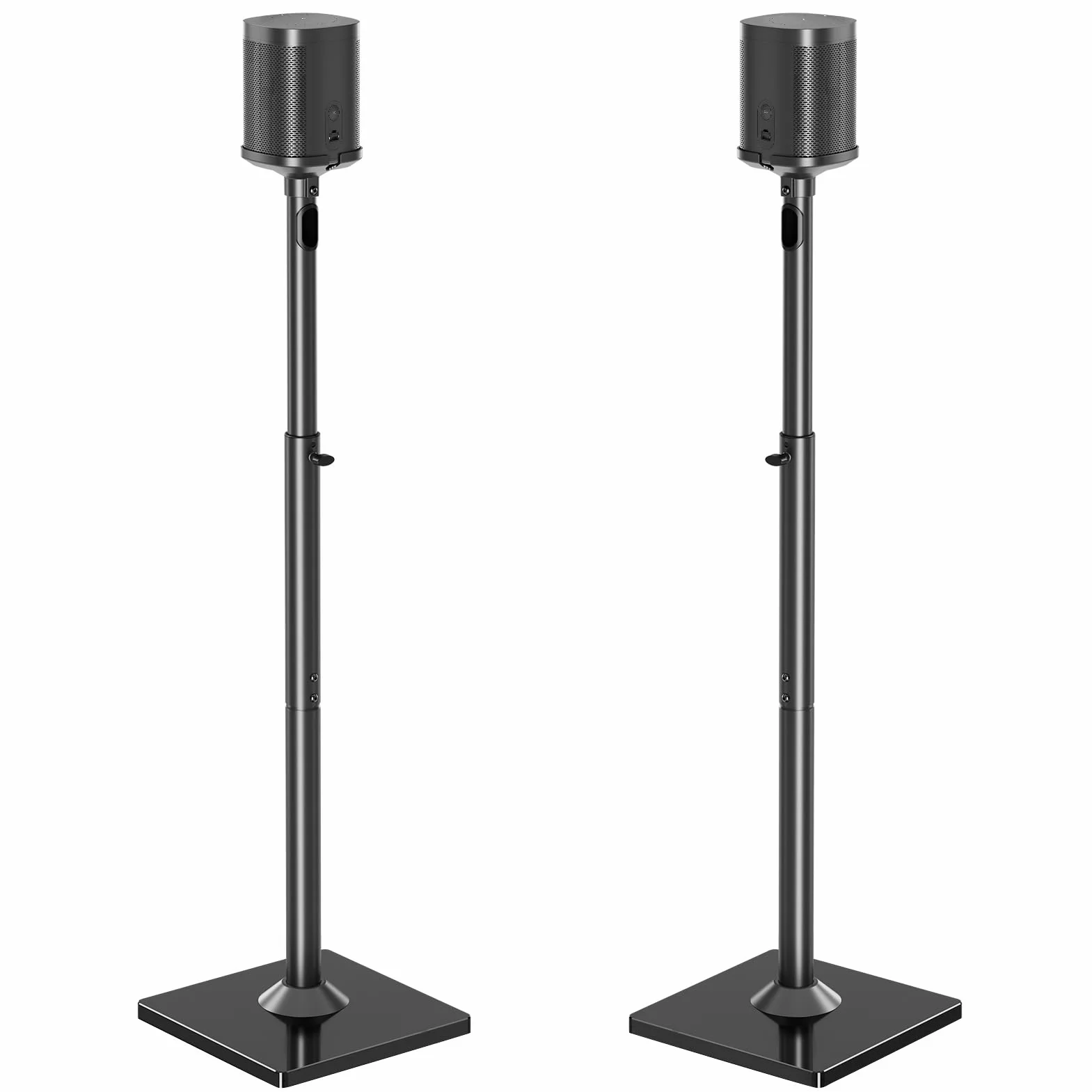 ELIVED Soporte de Altavoz para Era 100, Sonos One, One SL Play: 1, Altura Ajustable de 86,8 a 110,3 cm, Soporte de Altavoz, 1 par, EV5024