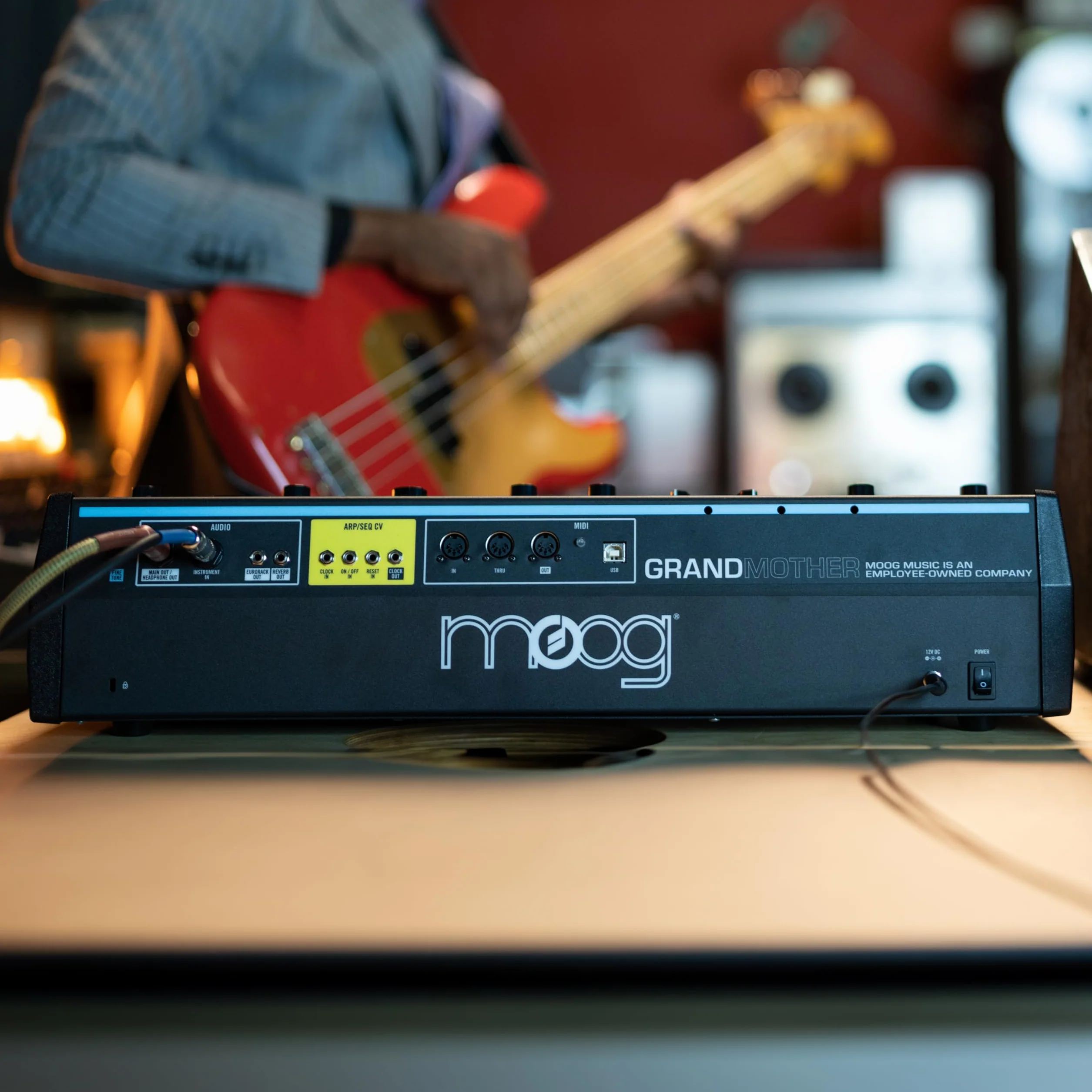MOOG Grandmother - Sintetizador Semimodular de Teclado Analógico con 32 Teclas, Arpegiador, Secuenciador y Tanque de Reverb de Muelles Integrados