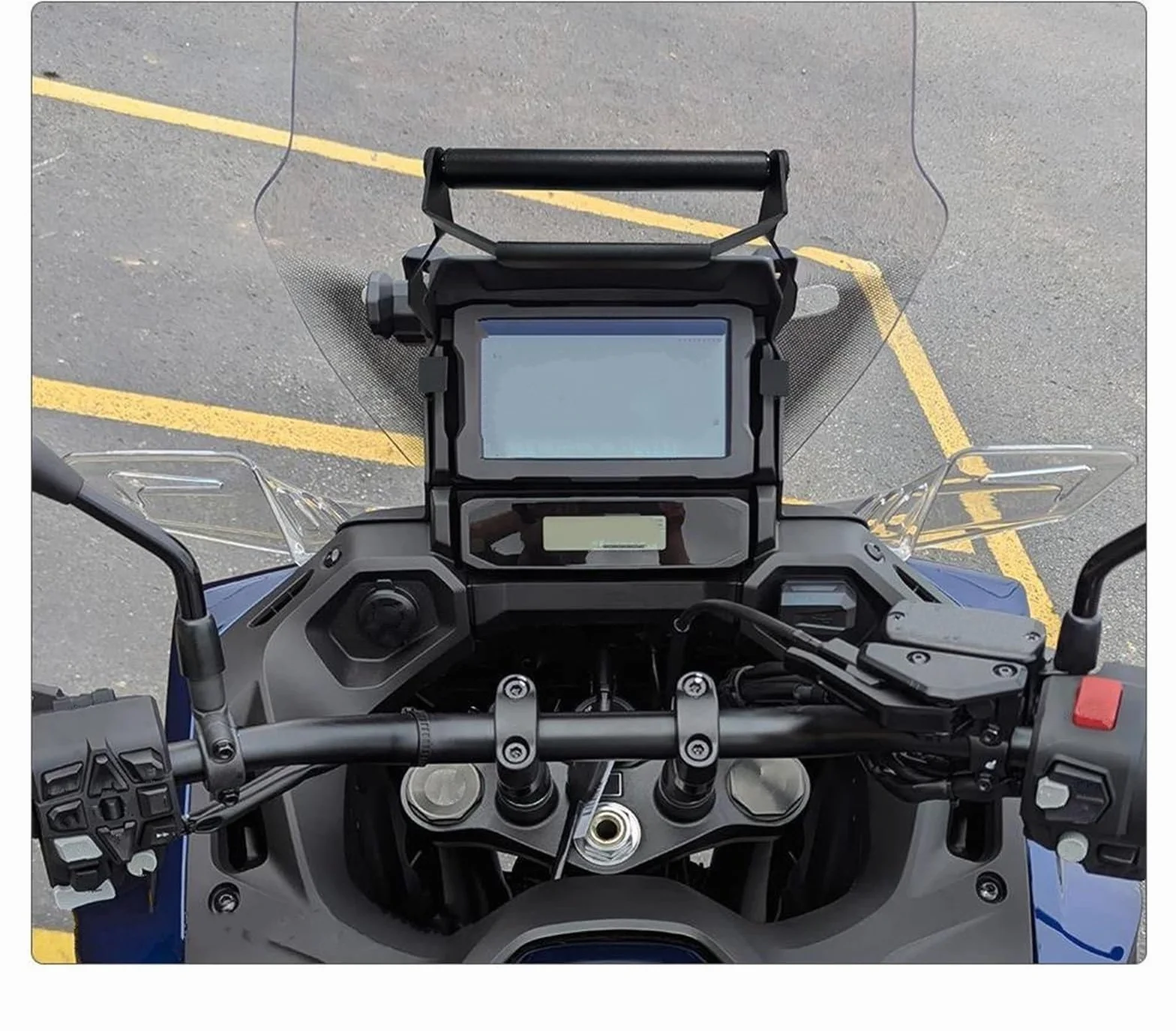 Soporte De Navegación Y Sujeción para Teléfono De Motocicleta para NT1100 2025-2026 Adaptador De Montaje para Barra De Teléfono Abrazadera GPS para Parabrisas(22 mm)
