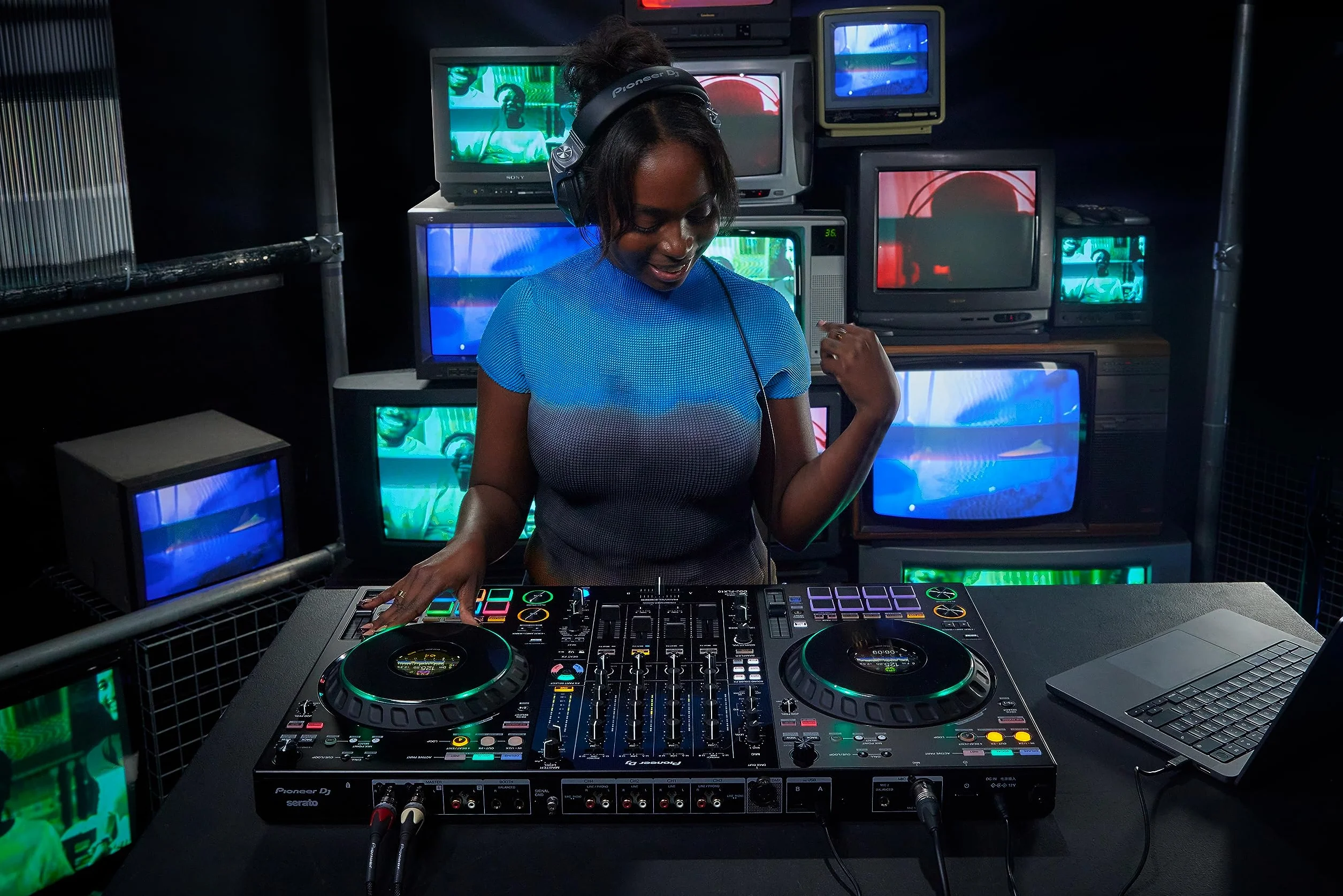 Pioneer DJ DDJ-FLX10 Controlador DJ de 4 plataformas