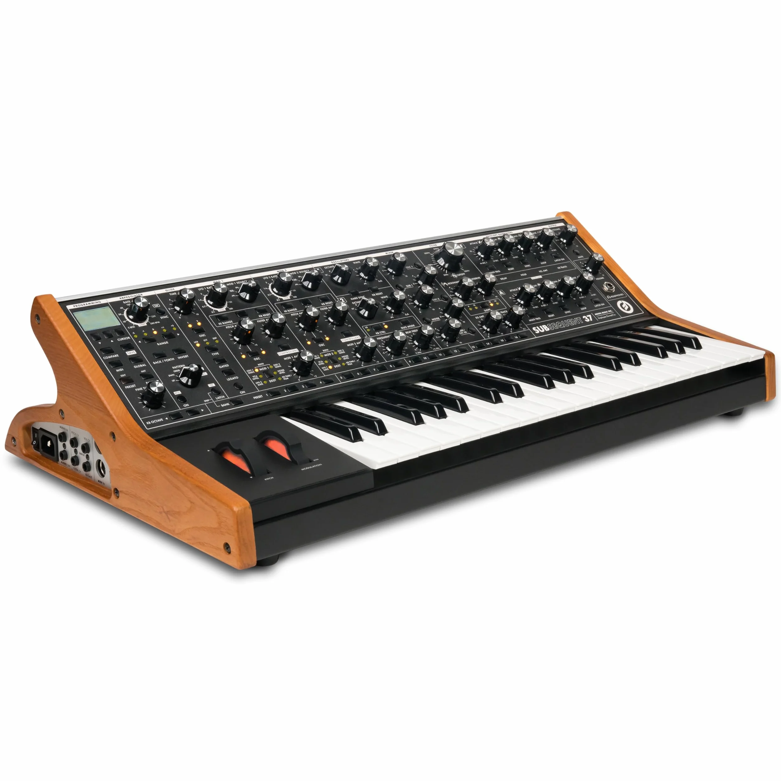 MOOG Subsequent 37 - Sintetizador Analógico Parafónico y Teclado MIDI con 37 Teclas Semicontrapesadas, Ampli de Auriculares, 256 Presets y Editor de Software