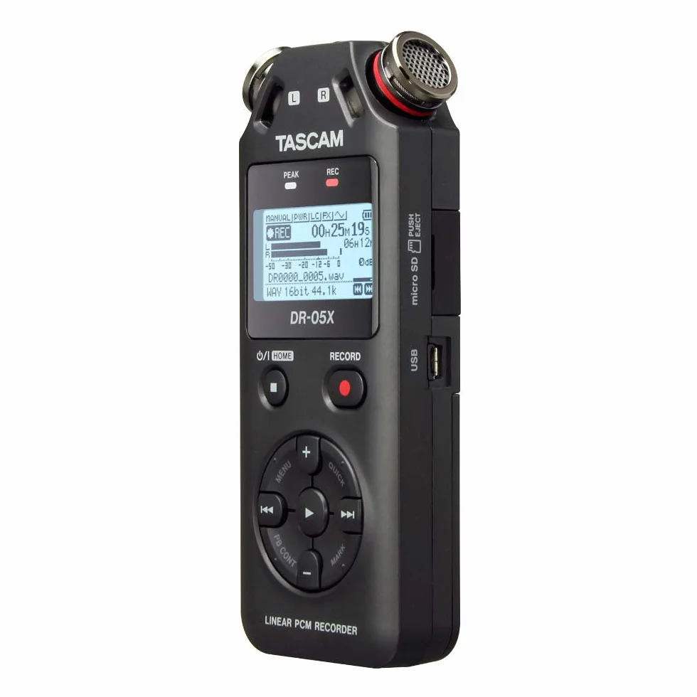 Tascam DR-05X - Grabador de vídeo Digital con Interfaz de Audio USB