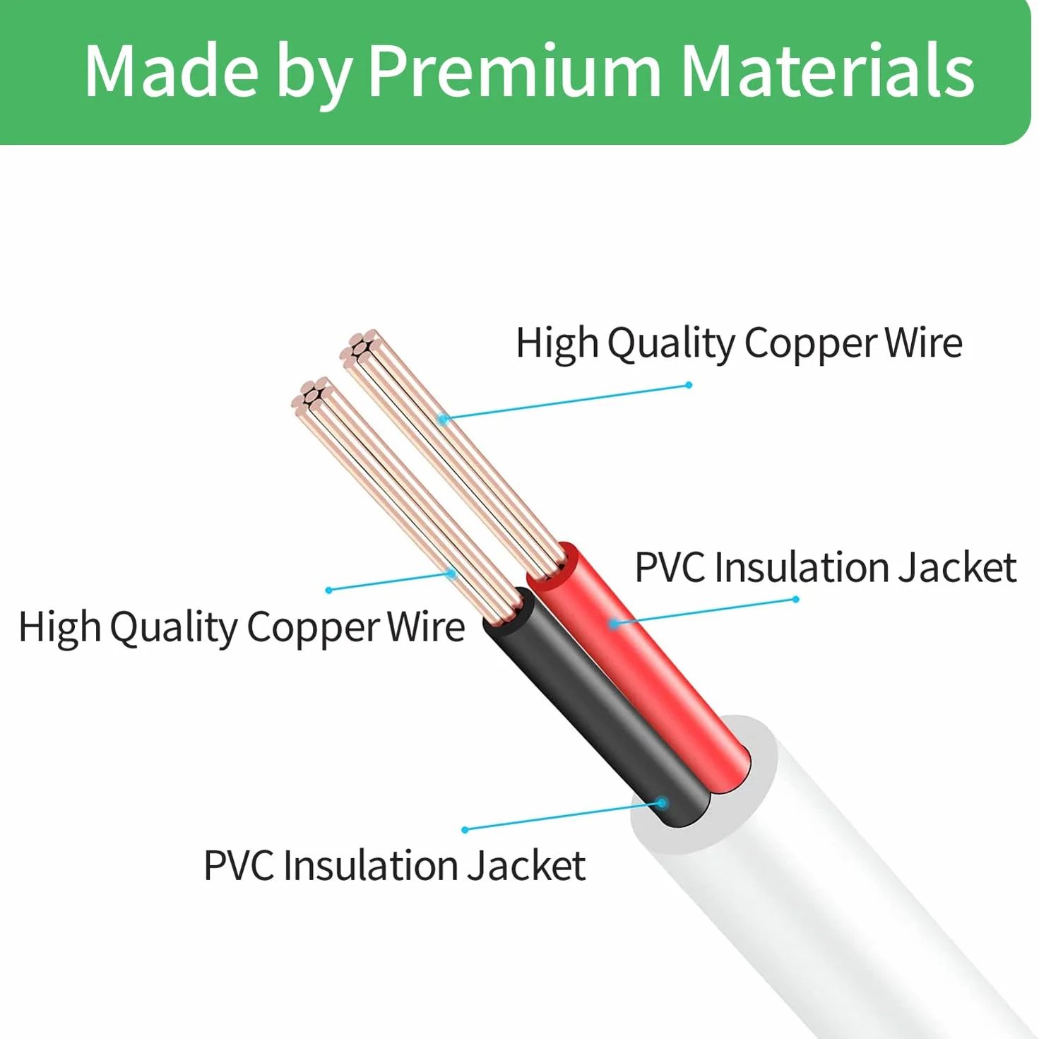 Cable de extensión de alimentación CC 12 V 5,5 mm x 2,1 mm 3 m para cámara de seguridad CCTV