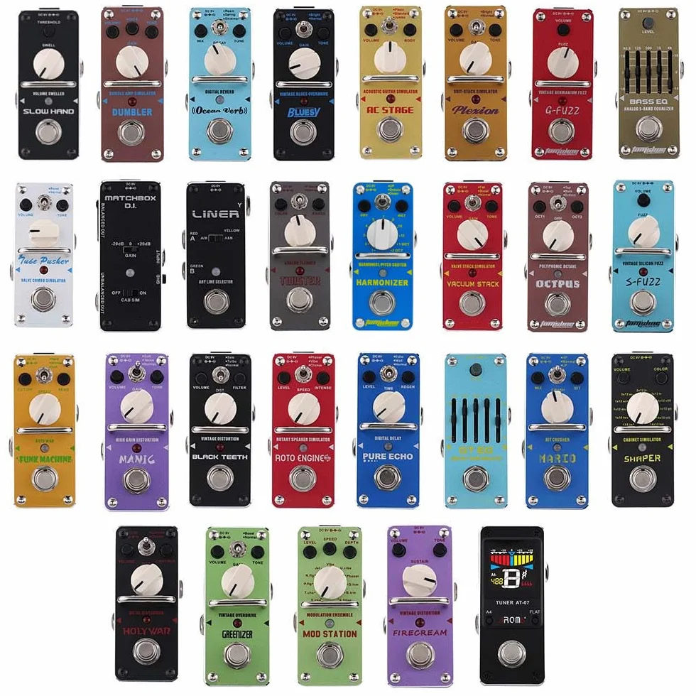 AHAR-3 Harmonizer Harmonist/Pitch Shifter, pedal de efecto de guitarra eléctrica, mini efecto único con True Bypass