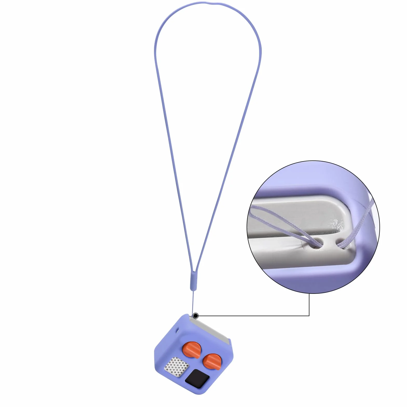 Silicona Funda Protectora Compatible con YOTO Mini Reproductor de Audio para niños Reproductor Cuentacuentos (Morado)