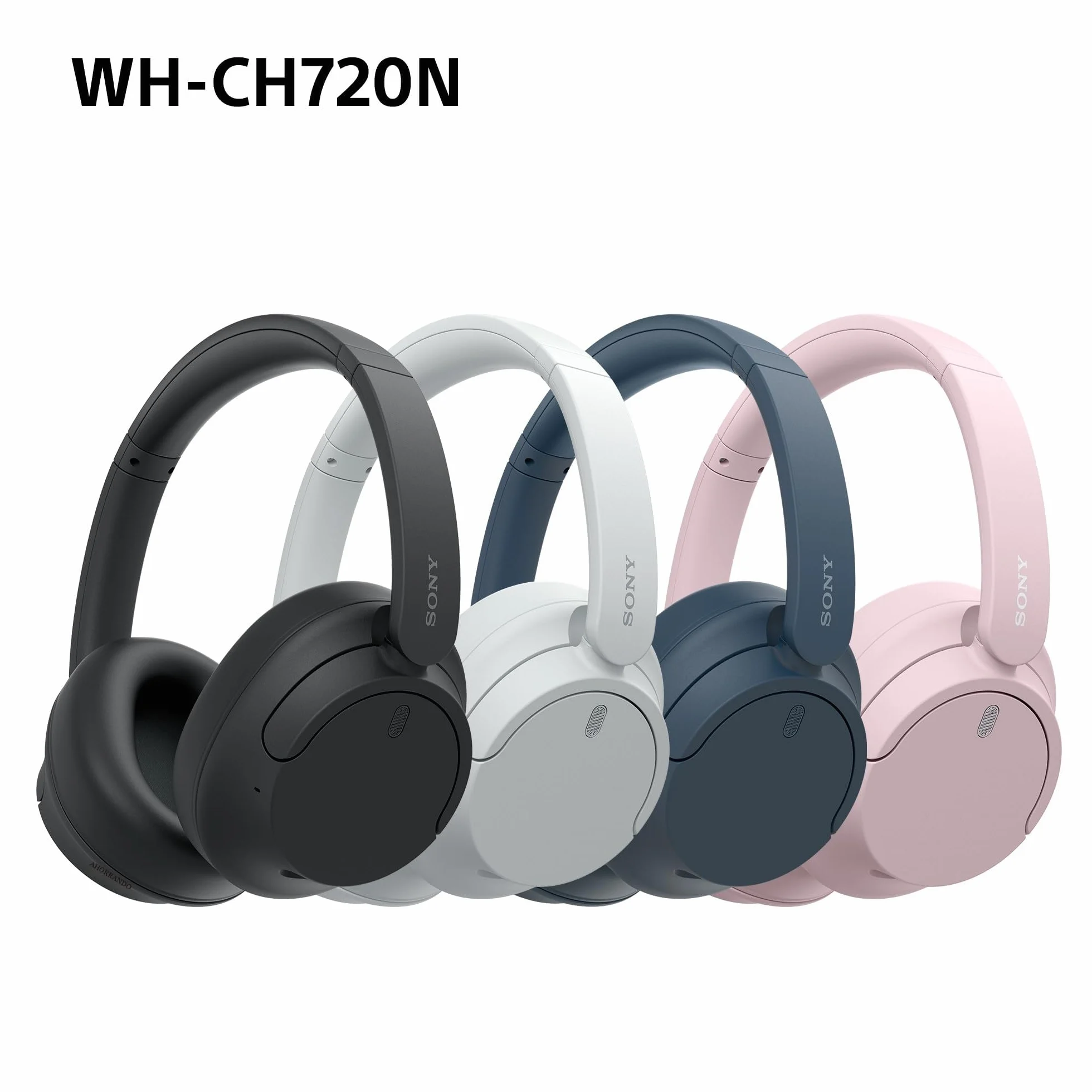 Sony WH-CH720N Auriculares Inalámbricos Bluetooth Noise Cancelling de Diadema, Sonido de , modo Sonido Ambiente, Diseño Ligero, hasta 35 horas de batería, iOS y Android - Negro