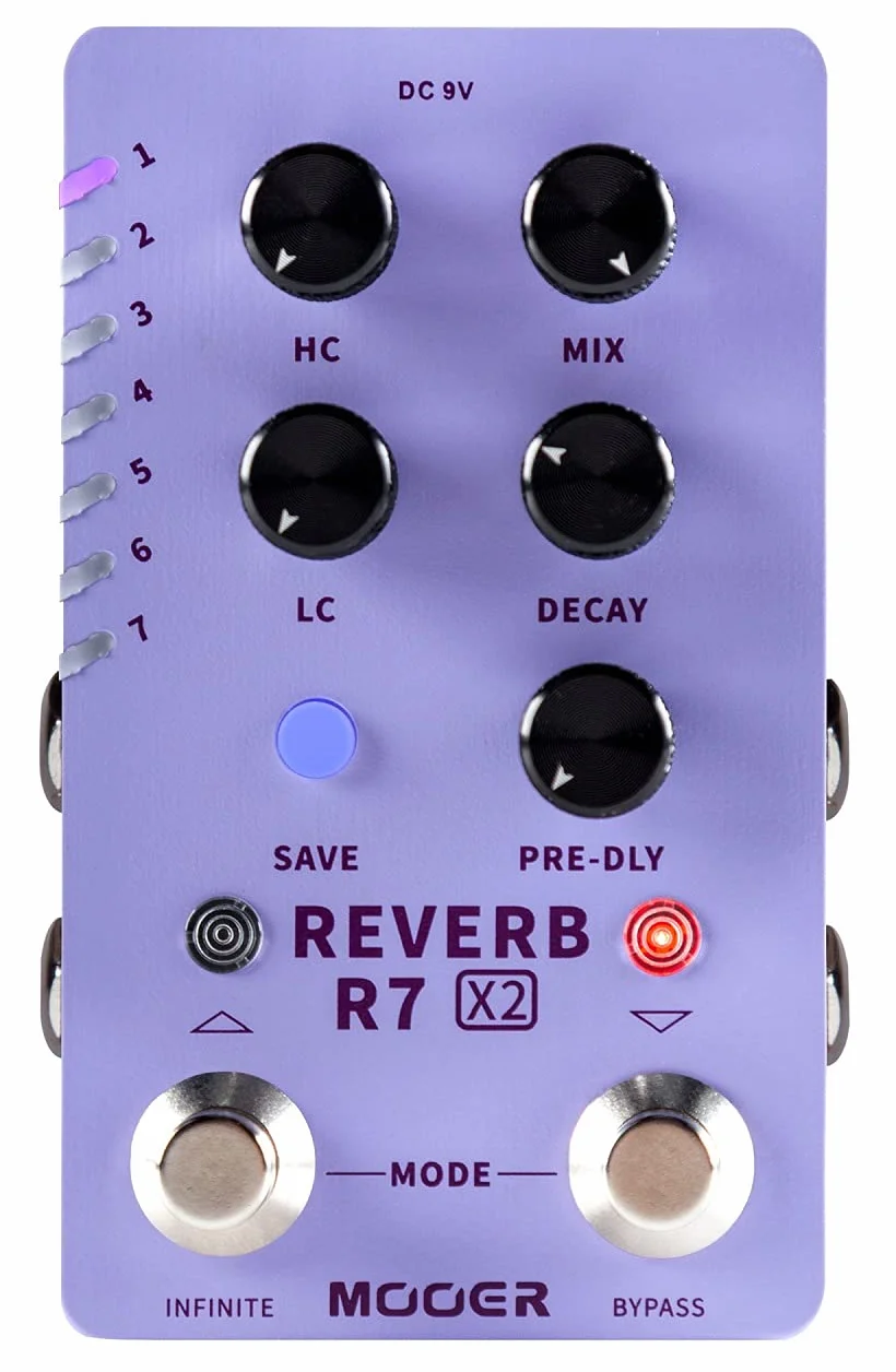 Mooer R7 X2 Reverb - Digital Reverb