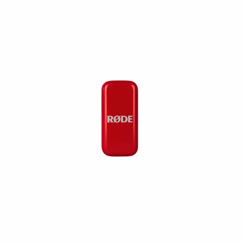 RØDE Wireless Micro - Micrófono inalámbrico Compacto, Dos micrófonos con Estuche de Carga para la creación de Contenido en Smartphone - USB-C, Rojo