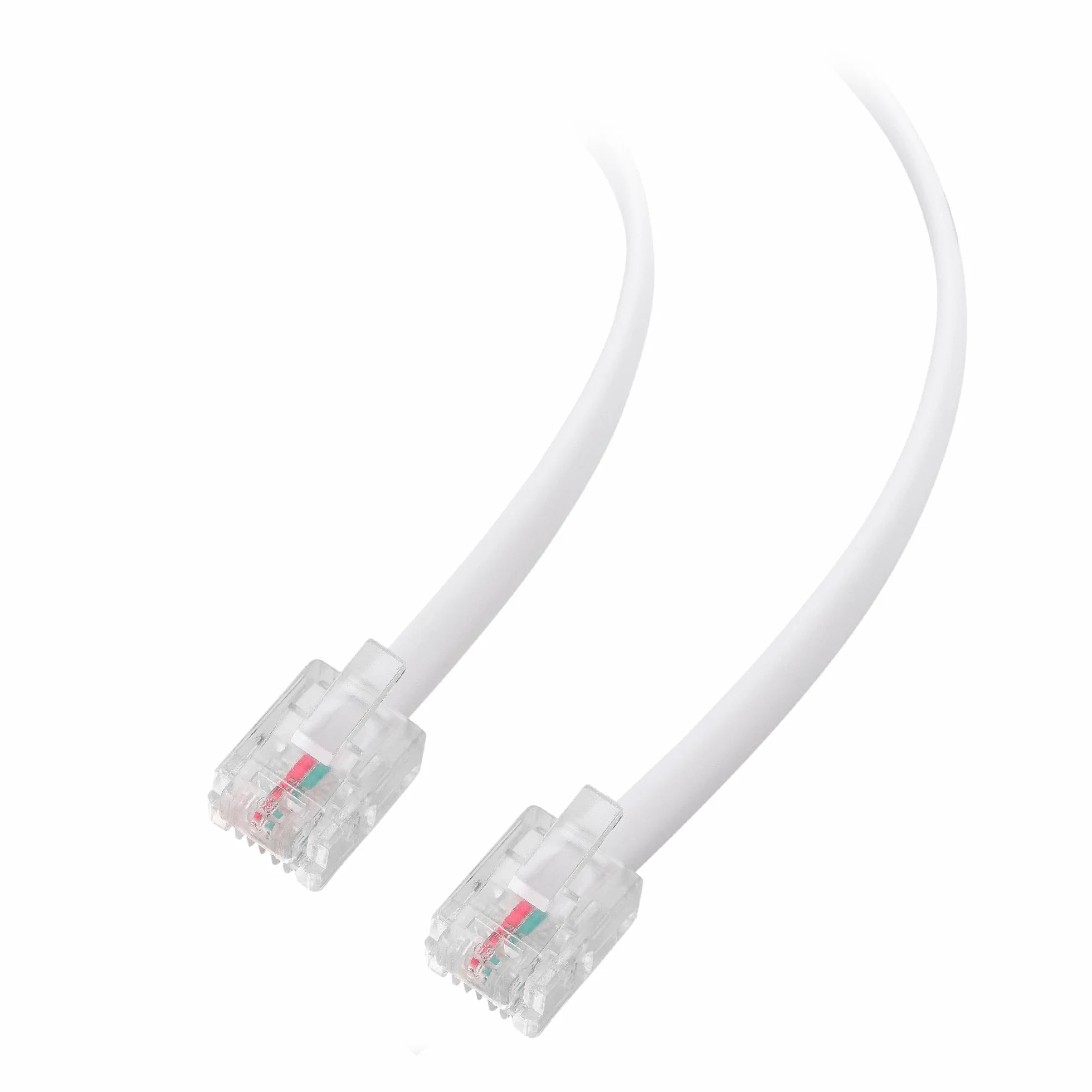 Cable Matters Paquete de 2 Cable Telefónico RJ11 a RJ11 ADSL 5m Blanco