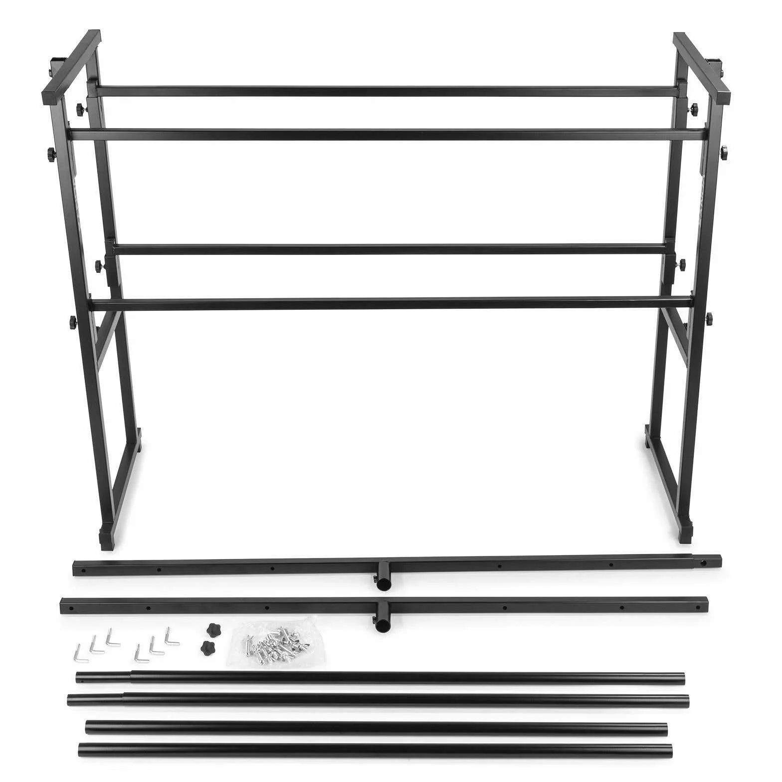 vonyx Pro Disco Soporte Traverse Luz Soporte Luz de trípode (All in One, para, altura regulable hasta 11 suspensiones 201 – 240 cm, pies de goma antideslizantes, stahlkronstruktion) Negro