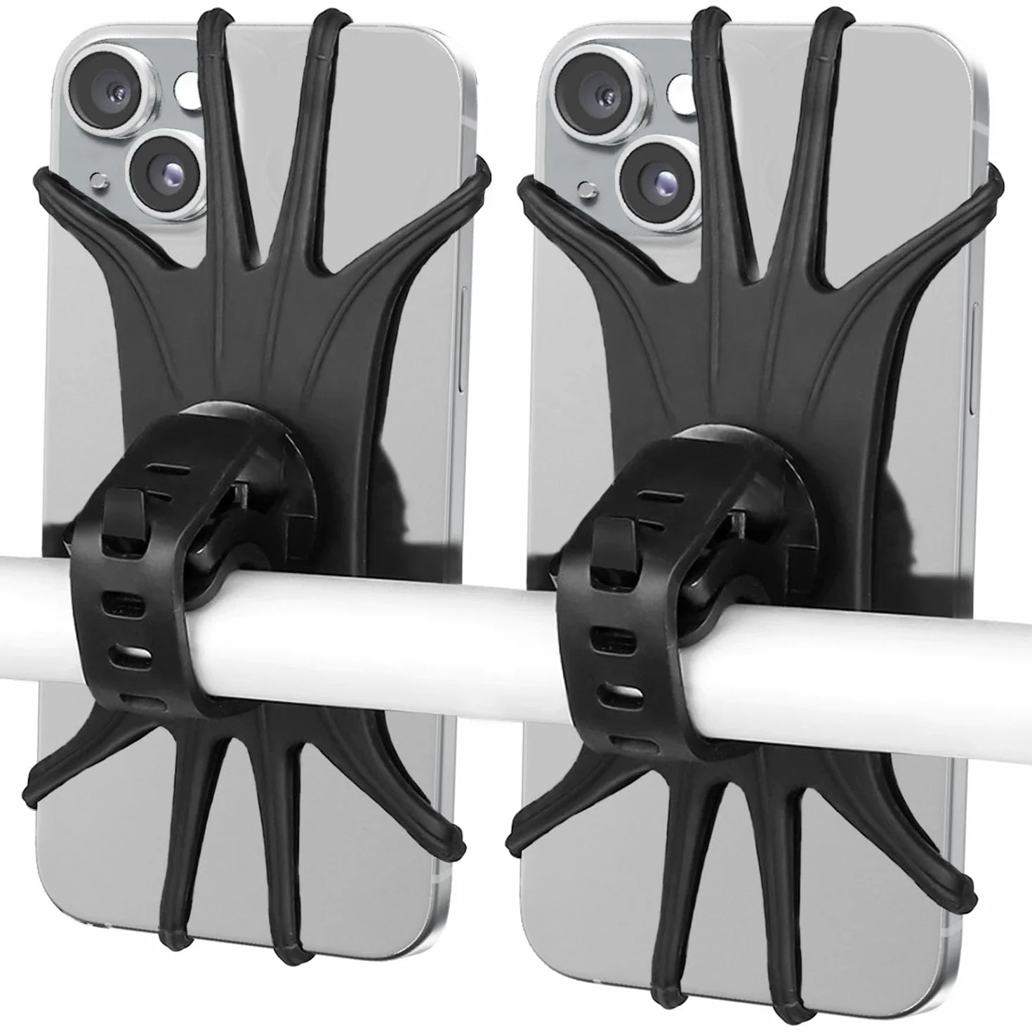 VOVIGGOL Soporte Móvil Bicicleta 360° Rotación Anti Vibración Porta Teléfono Moto Compatible iPhone 16/15/14/13 Pro MAX 4.5-7.0