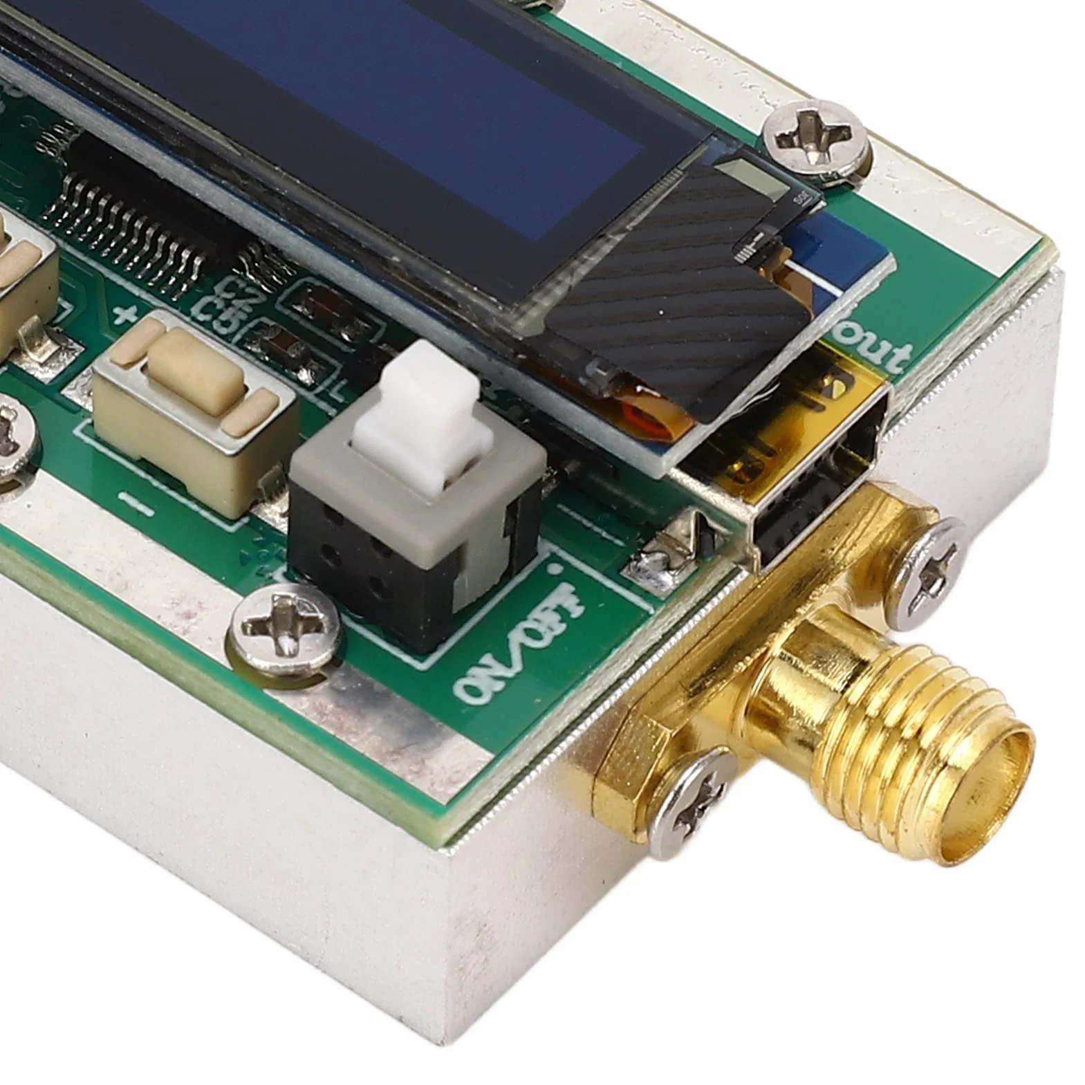 Atenuador Programable RF, Módulo Digital de 1-3800MHz con Atenuación Ajustable de 0-31dB Paso de 1dB, Interfaz RP SMA para Analizador de Espectro de Generador de Señal