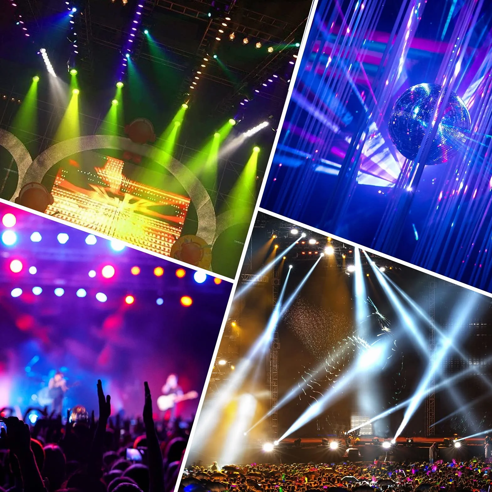 Par Lights RGB 36 luces LED de escenario activadas por sonido, control DMX, 7 modos, luces de iluminación ascendente con control remoto, iluminación de escenario, luces de fiesta DJ Par para club,