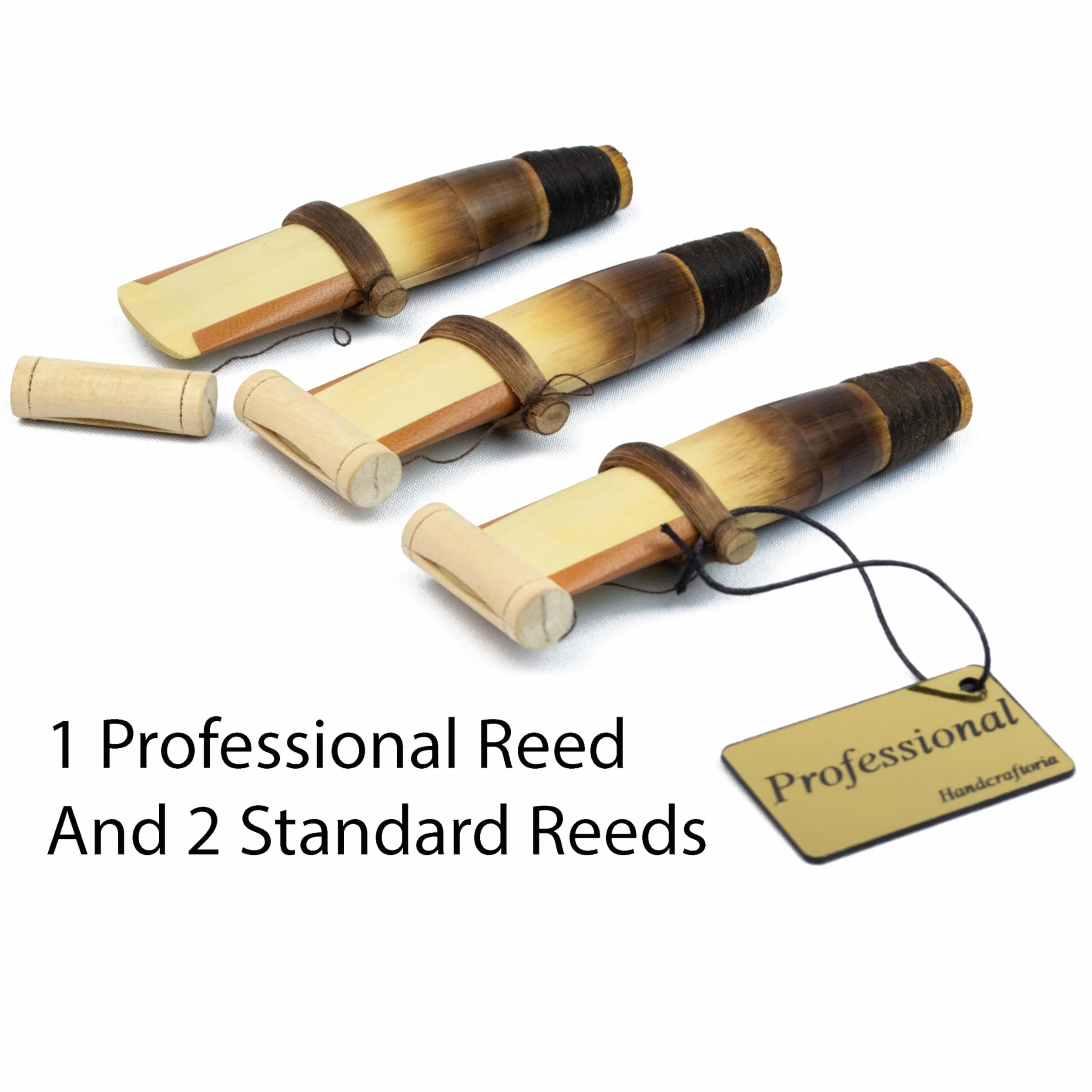 HandCraftoria Instrumento profesional armenio DUDUK de madera de albaricoque, caja de madera cubierta con cuero, 1 caña profesional y 2 estándar, flauta oboe balaban viento