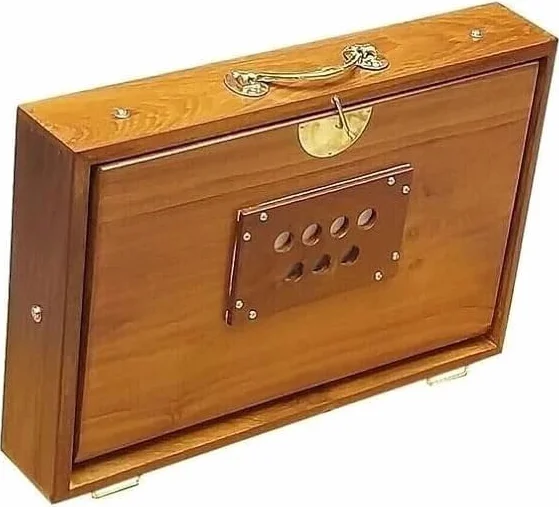 Caja Shruti de 15 pulgadas, caja de madera de teca para yoga, canto surpeti con afinado, 440 Hz