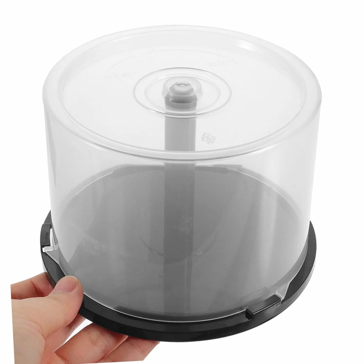 3 Cubos Organizadores para Almacenamiento de CD y Dvd, Contenedores Plásticos Transparentes de 5,5 X 3,1 Pulgadas, Capacidad 50 Discos, para Hogar y Oficina, Estuche Compacto