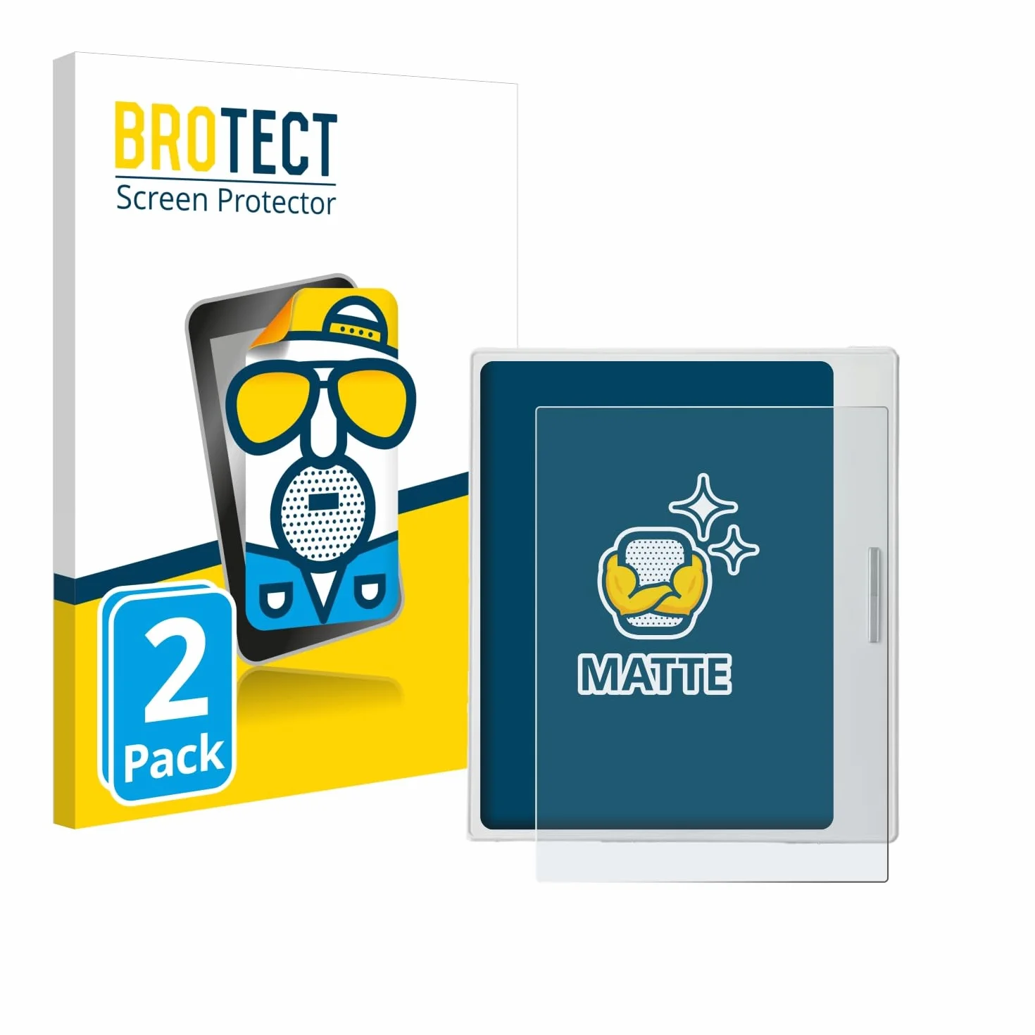 BROTECT Protector Pantalla Anti-Reflejos para Boox Go Color 7 White Edition (2 Unidades) Película Mate Anti-Huellas