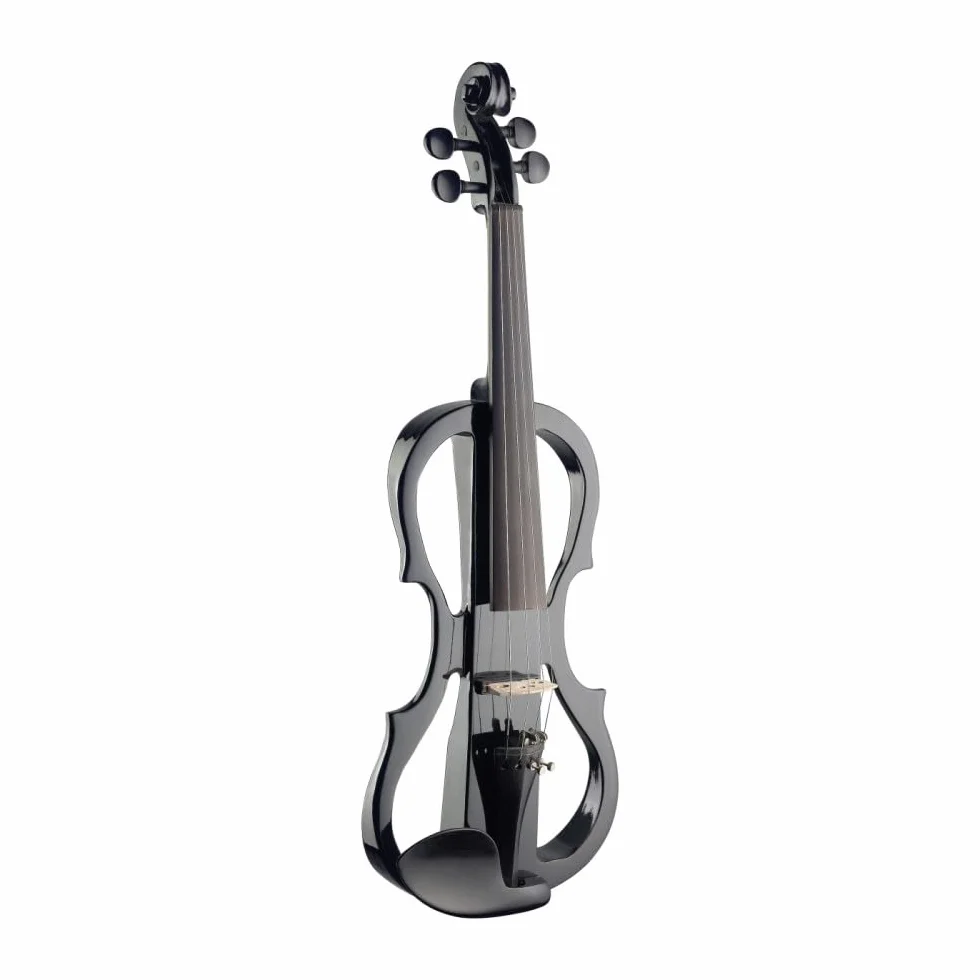 Stagg EVN X-4/4 BK Set de violín eléctrico, tamaño completo, color negro