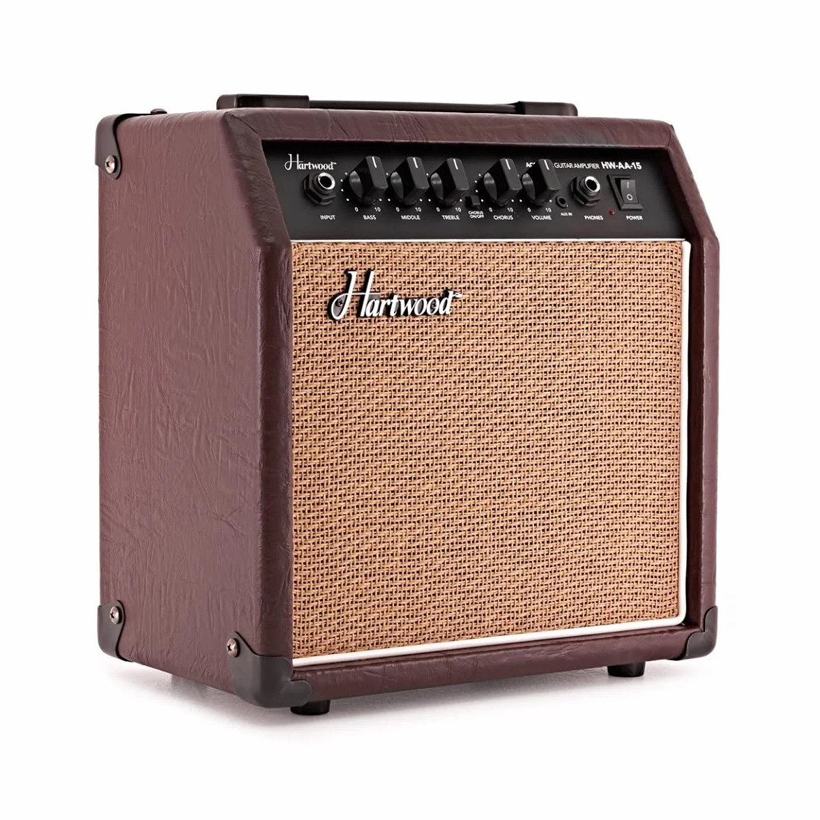Hartwood Amplificador de Guitarra acústica de 15W con Chorus y Ecualizador de 3 Bandas