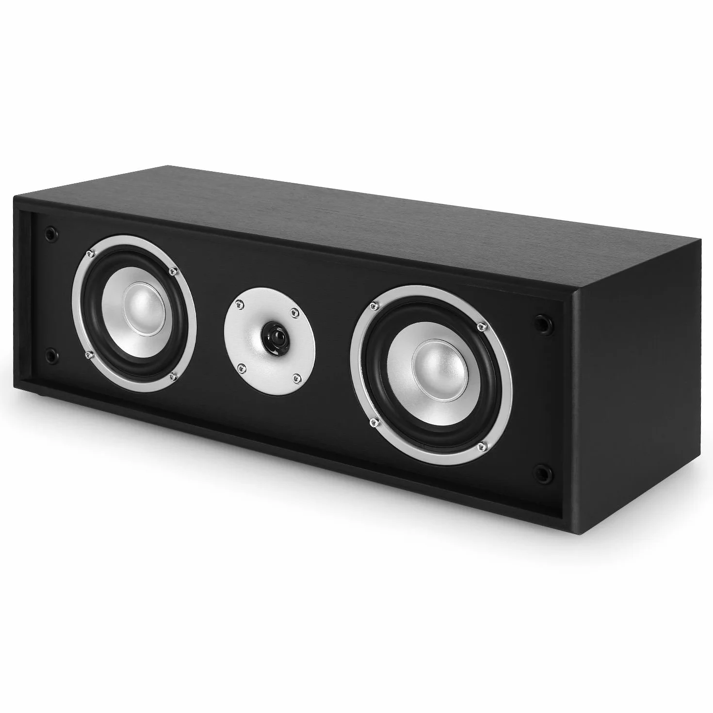 Auna Linie 300 CN Altavoz Central Pasivo 2 x 35W RMS 2 Woofers 10cm Negro
