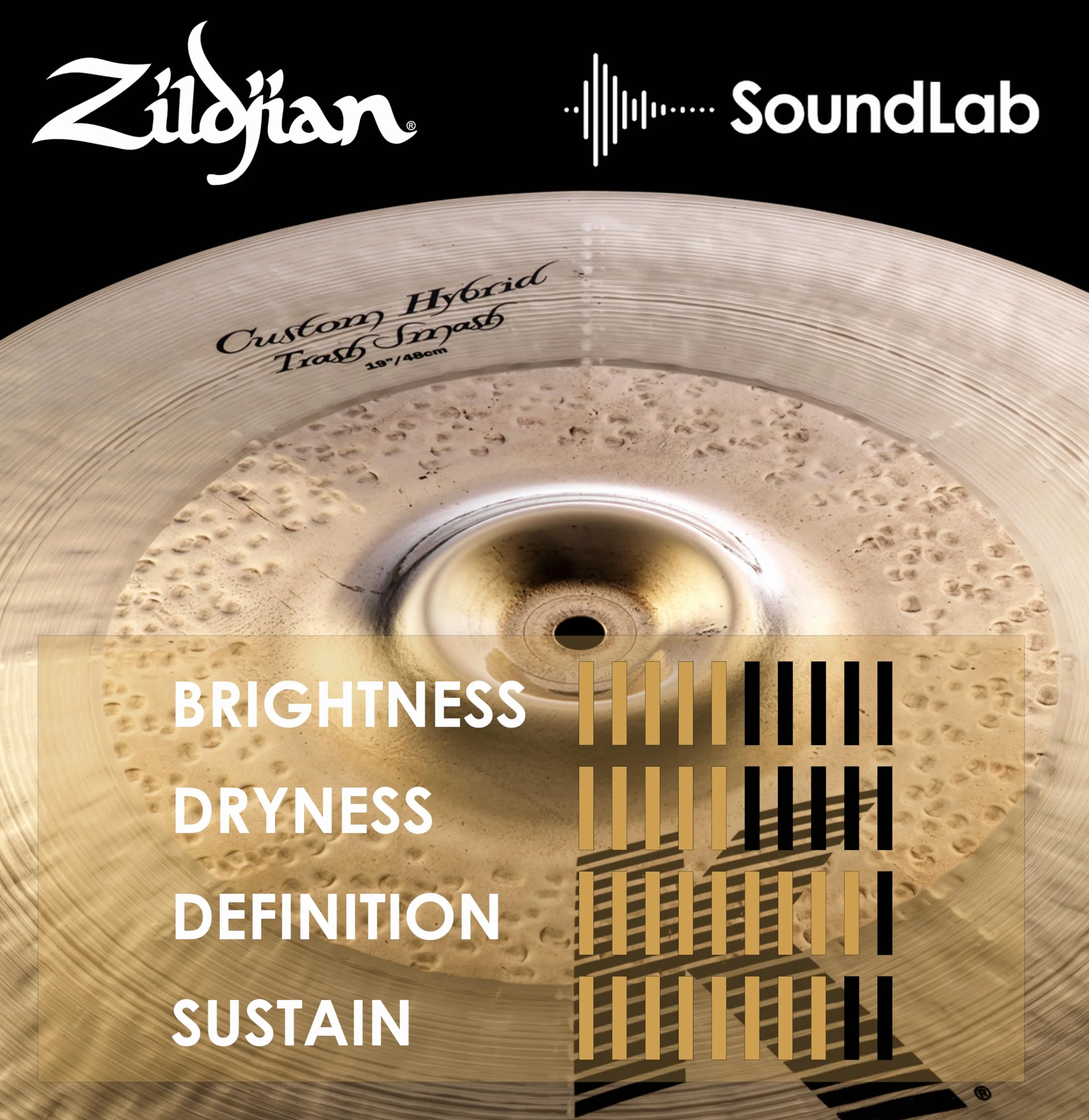 ZILDJIAN K0953 K Custom Platillo 19" K Custom hybrid trash smash