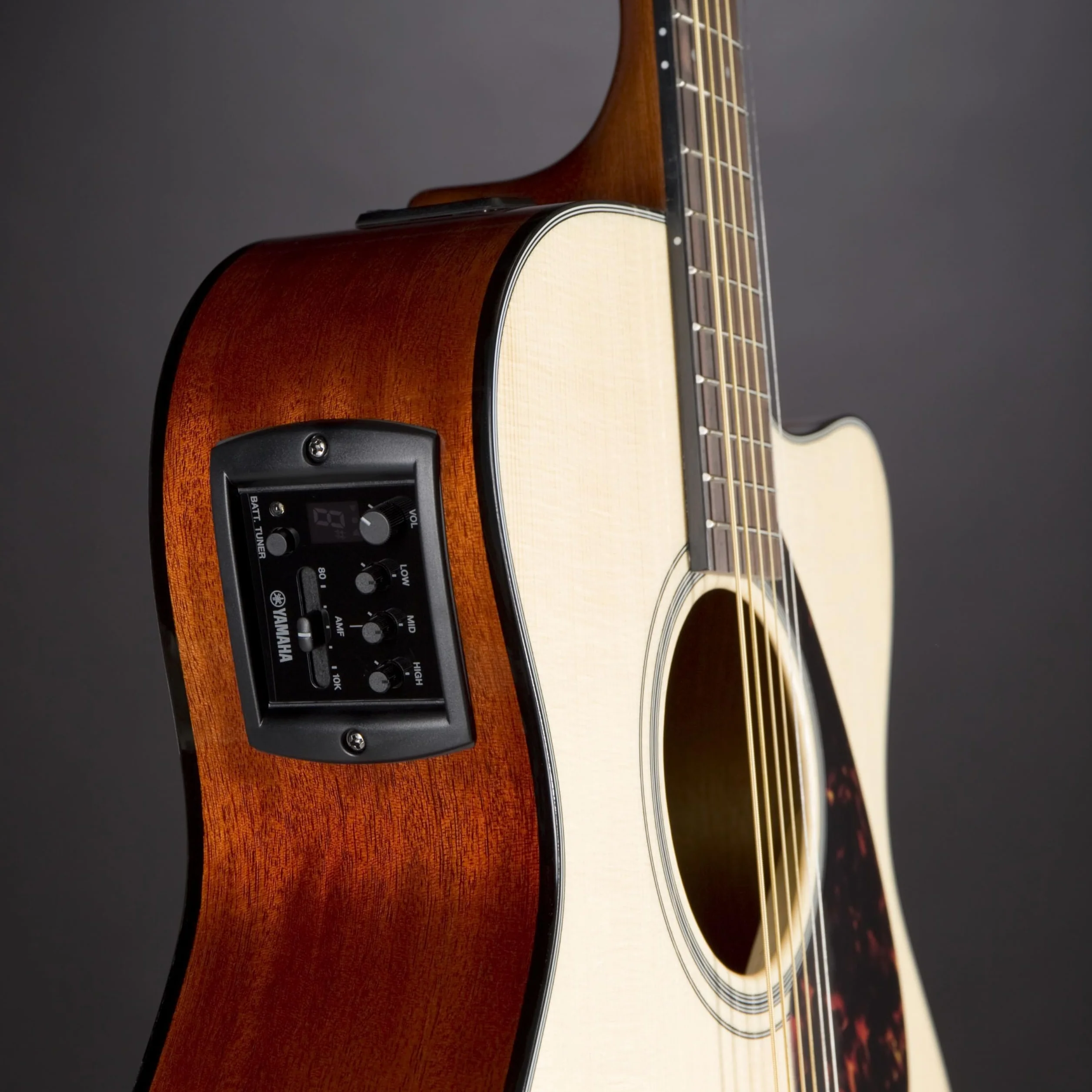 YAMAHA FSX800C - Guitarra eléctrica acústica, Marrón (Natural)