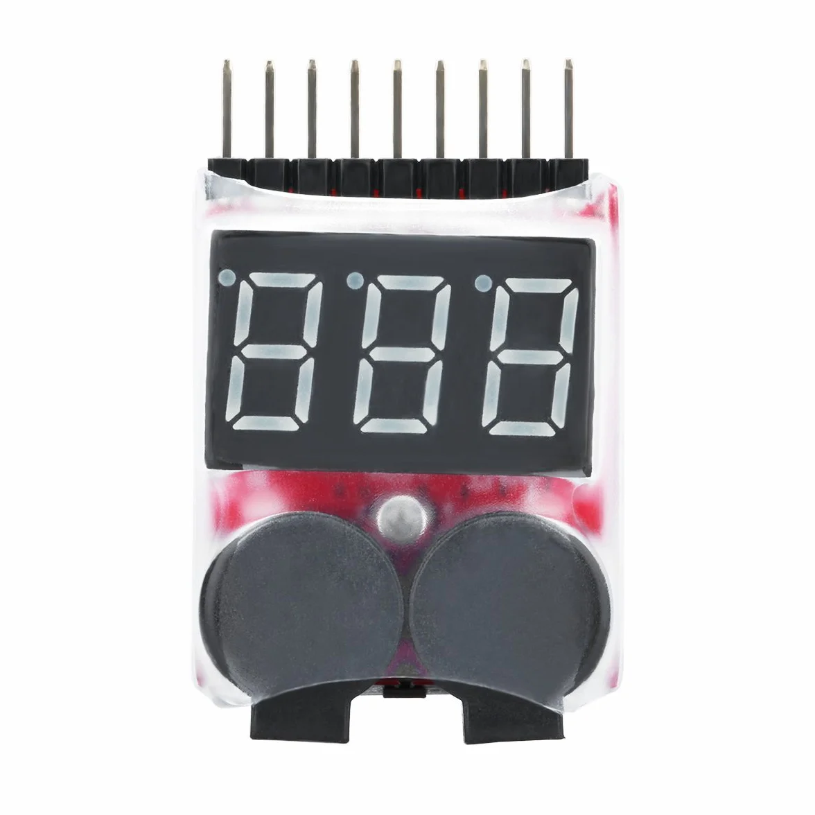 DollaTek 2PCS RC Lipo Batería Monitor de la alarma del probador Comprobador de bajo voltaje alarma del zumbador con indicador LED para 1-8 S Lipo LiFe LiMn Li-ion de la batería