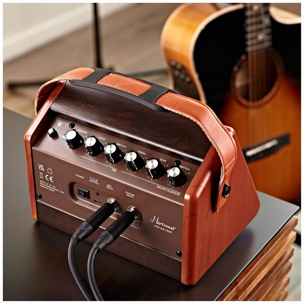 Hartwood Amplificador Acústico Portátil de 15 W con Bluetooth
