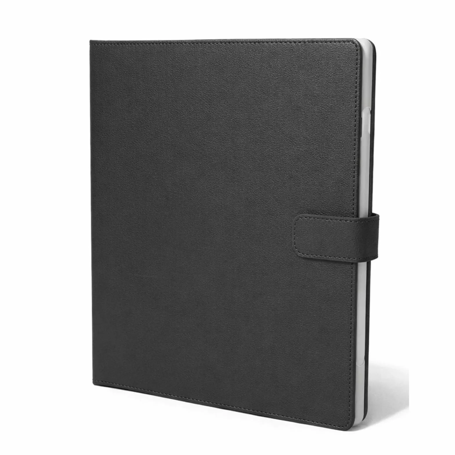 Carpeta de Partituras Portátil Durable, A4, Con Números de Página, PVC de Cuero PU, Negro, para Banda, Orquesta y Coro, Profesionales Musicales y Estudiantes.