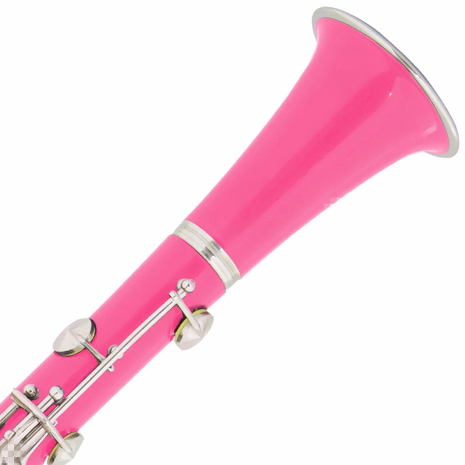 Clarinete rosa de nivel de rendimiento