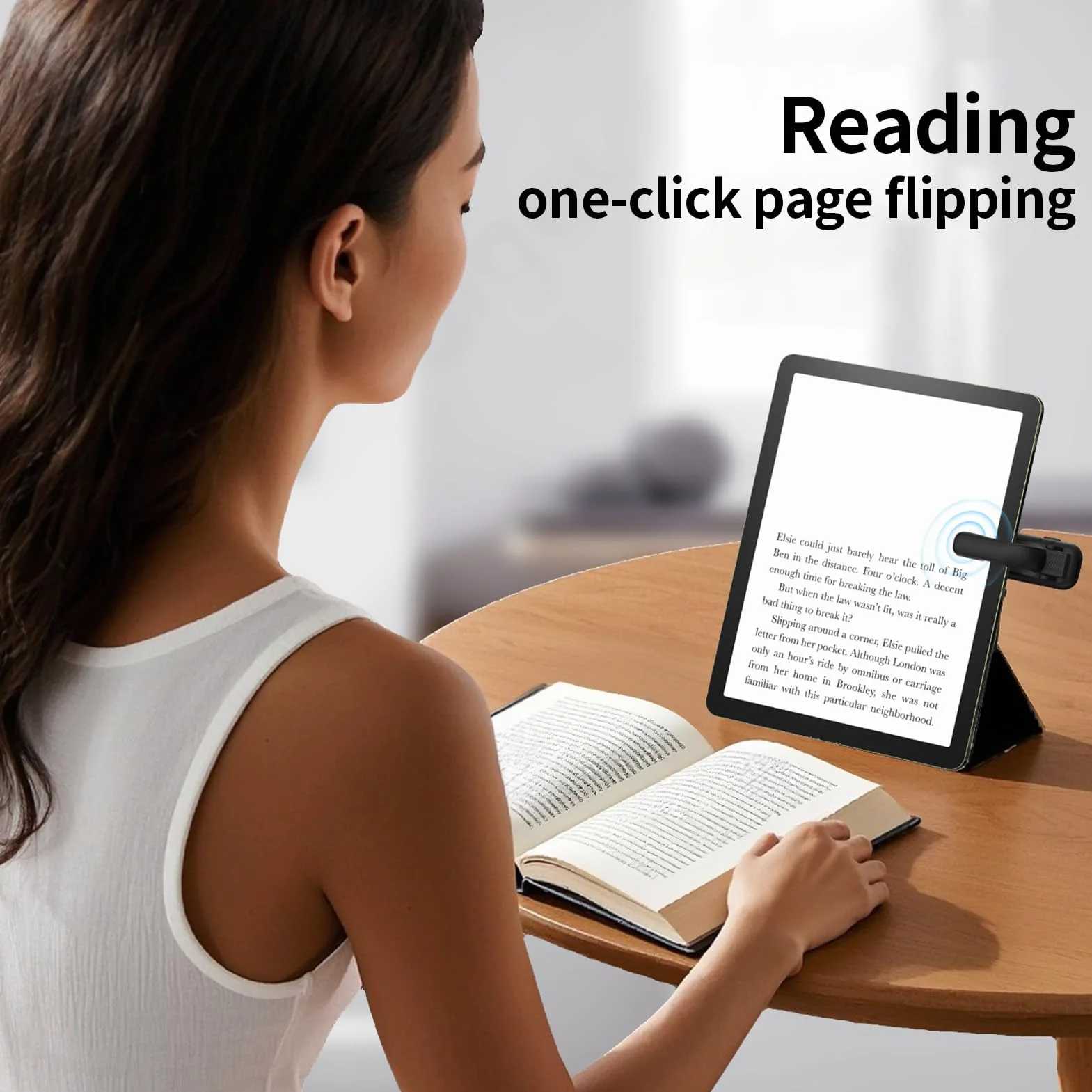 Volteador de Páginas para Ebook Portátil Diseño Ergonómico