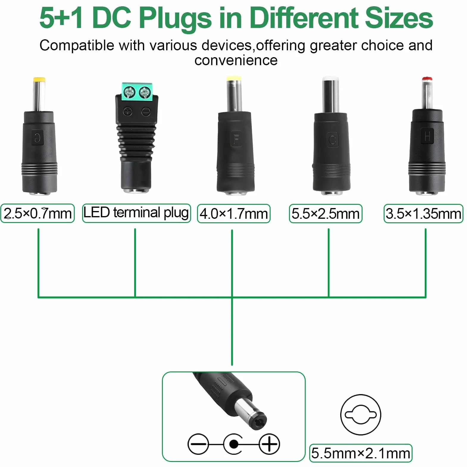 5V 2A Adaptador de Corriente Universal- Adaptador CA/CC 230V,240V 50-60Hz Cargador para TV Box, Cámaras y Dispositivos Electrónicos