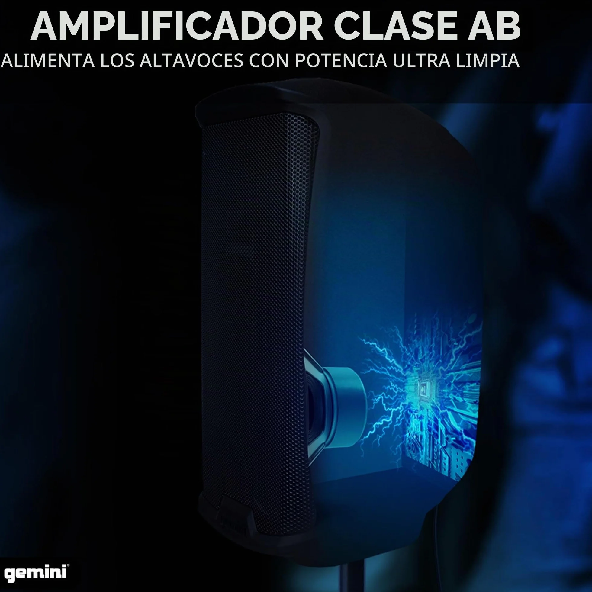 Gemini Sound AS-2115BT Active Bluetooth PA, Woofer de 15 pulgadas 2000W WATTS DJ altavoces, SD, USB, entrada/salida XLR, micrófono de 2 x 1/4 pulgadas/entradas de RCA y AUX con asas, TWS