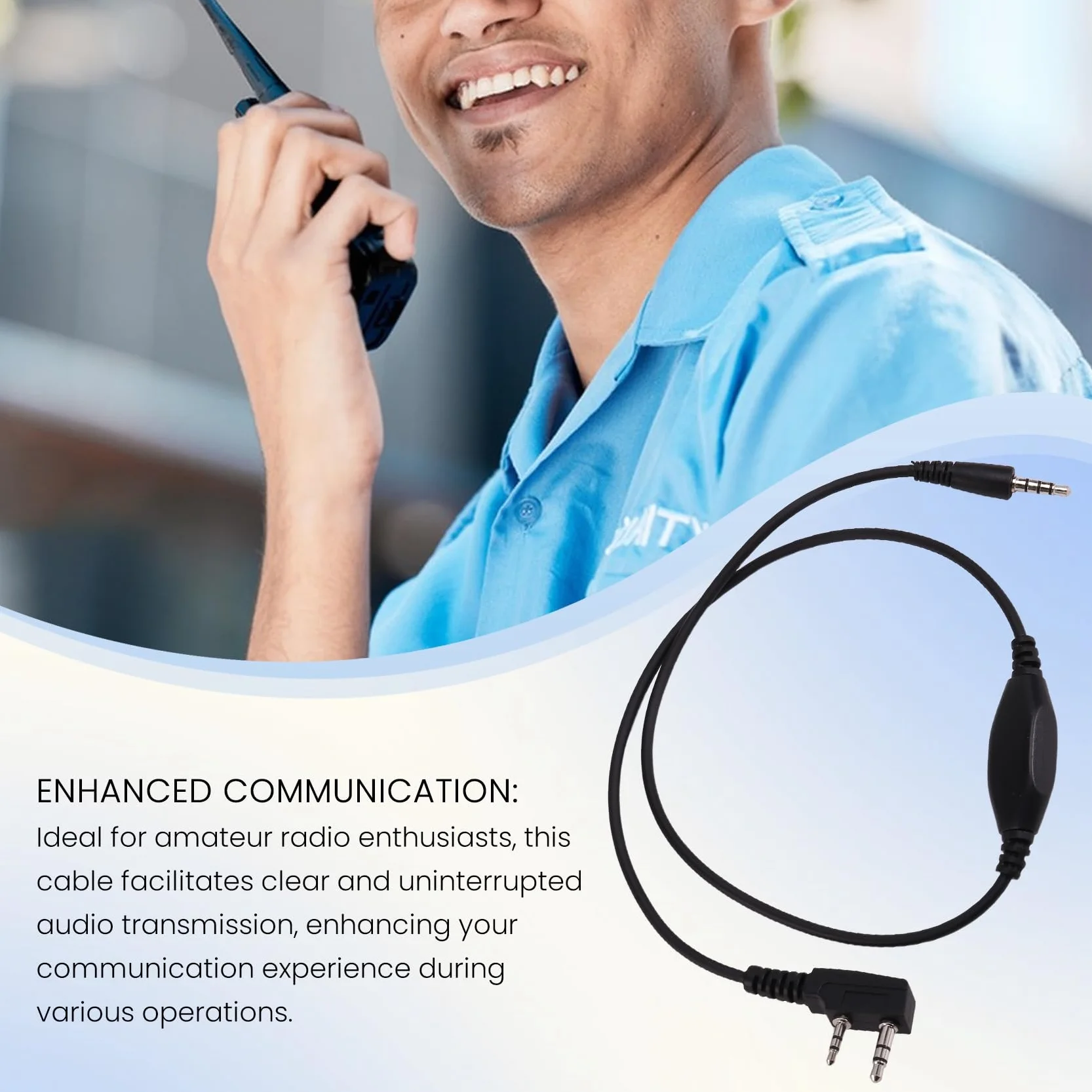 APRS a K1 Cable de interfaz de audio Walkie Talkie Cable de conexión para APRSpro APRSDroid